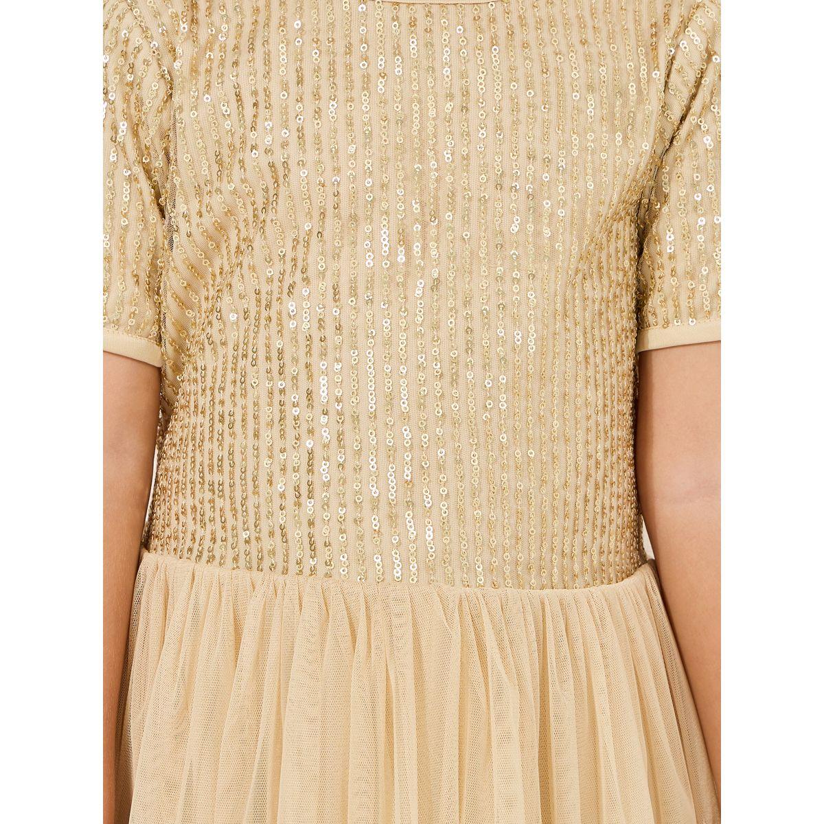 Styli Sequined Mesh Insert Dress-girls-clothing-dressesandjumpsuits-image-3