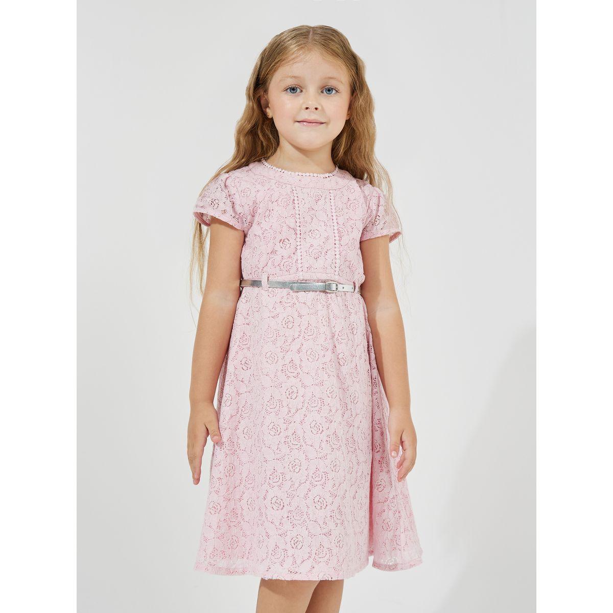 Styli Lace Insert Belted Dress-girls-clothing-dressesandjumpsuits-image-2