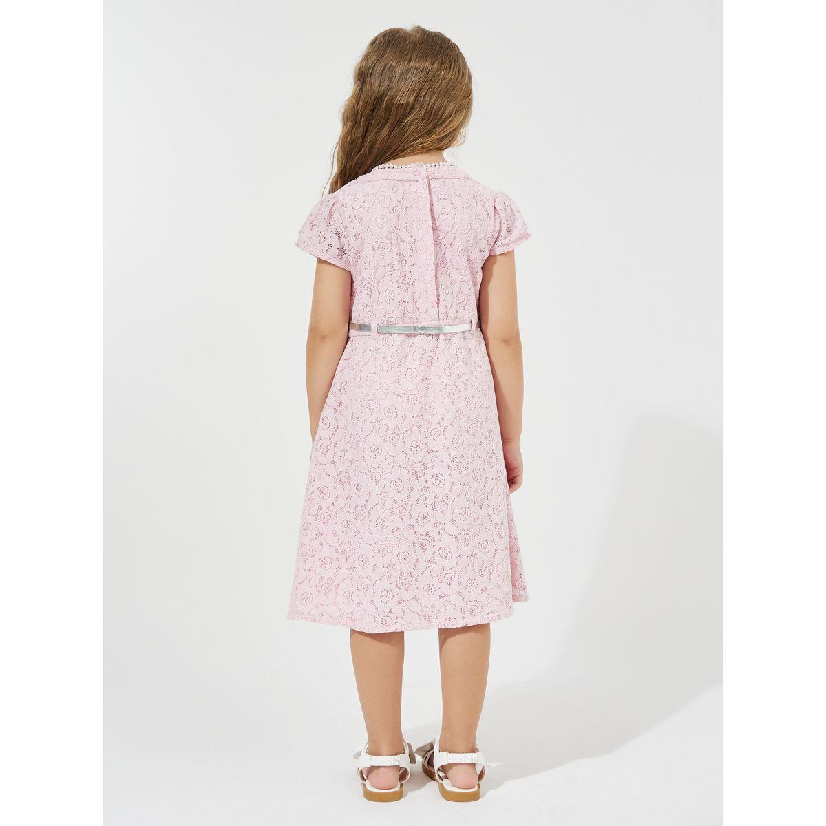 Styli Lace Insert Belted Dress-girls-clothing-dressesandjumpsuits-image-4