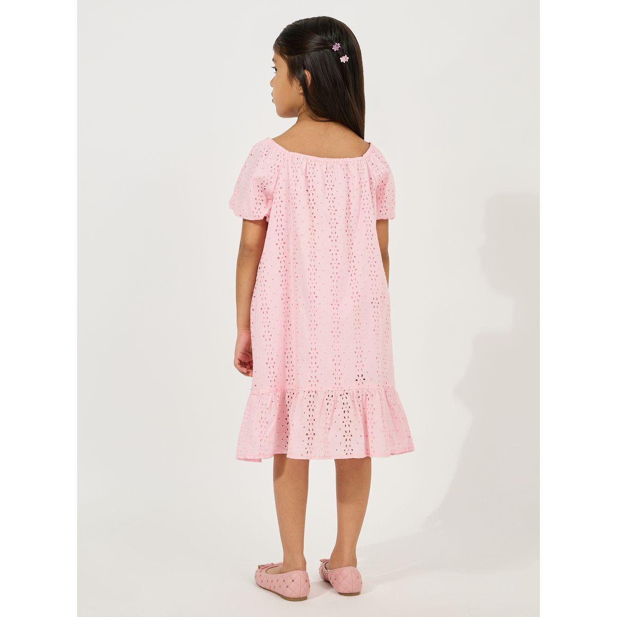 Styli Square Neck Eyelet Dress-girls-clothing-dressesandjumpsuits-image-4