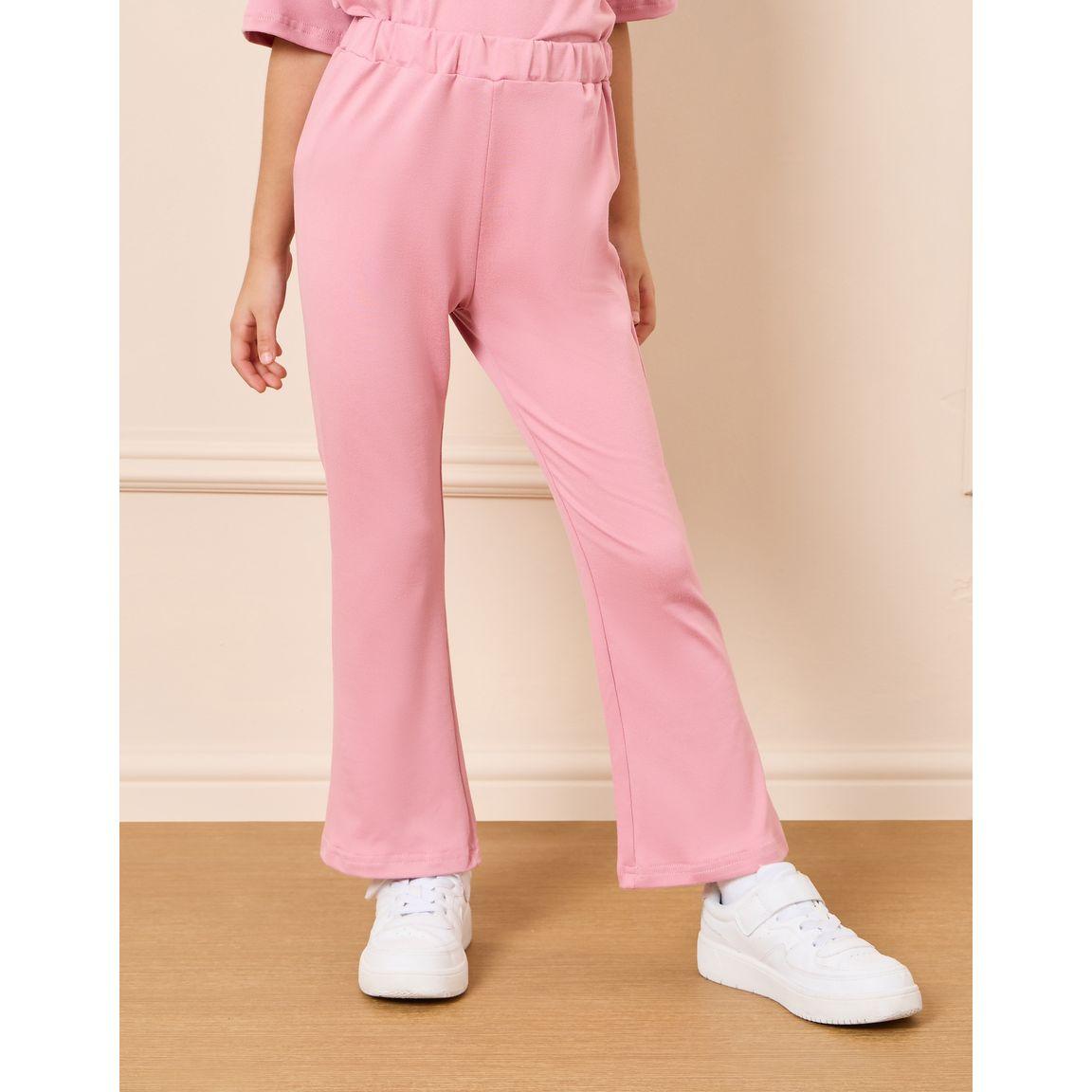 Styli Los Angeles Embossed Drop Shoulder T-shirt & Flared Pant Set-girls-clothing-setsandcoords-image-4
