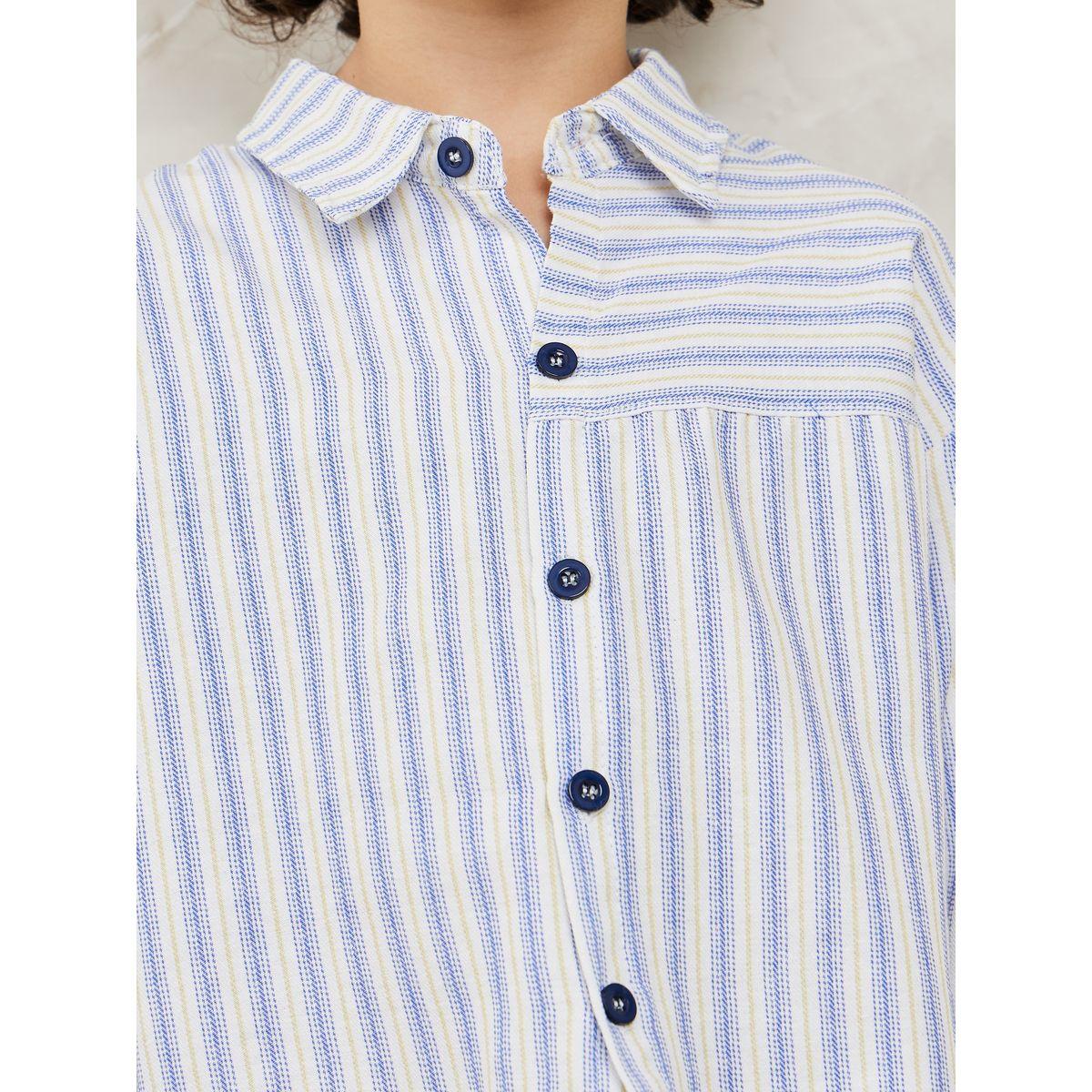 بلوزة مخططة بأزرار غلق-boys-clothing-shirts-image-3