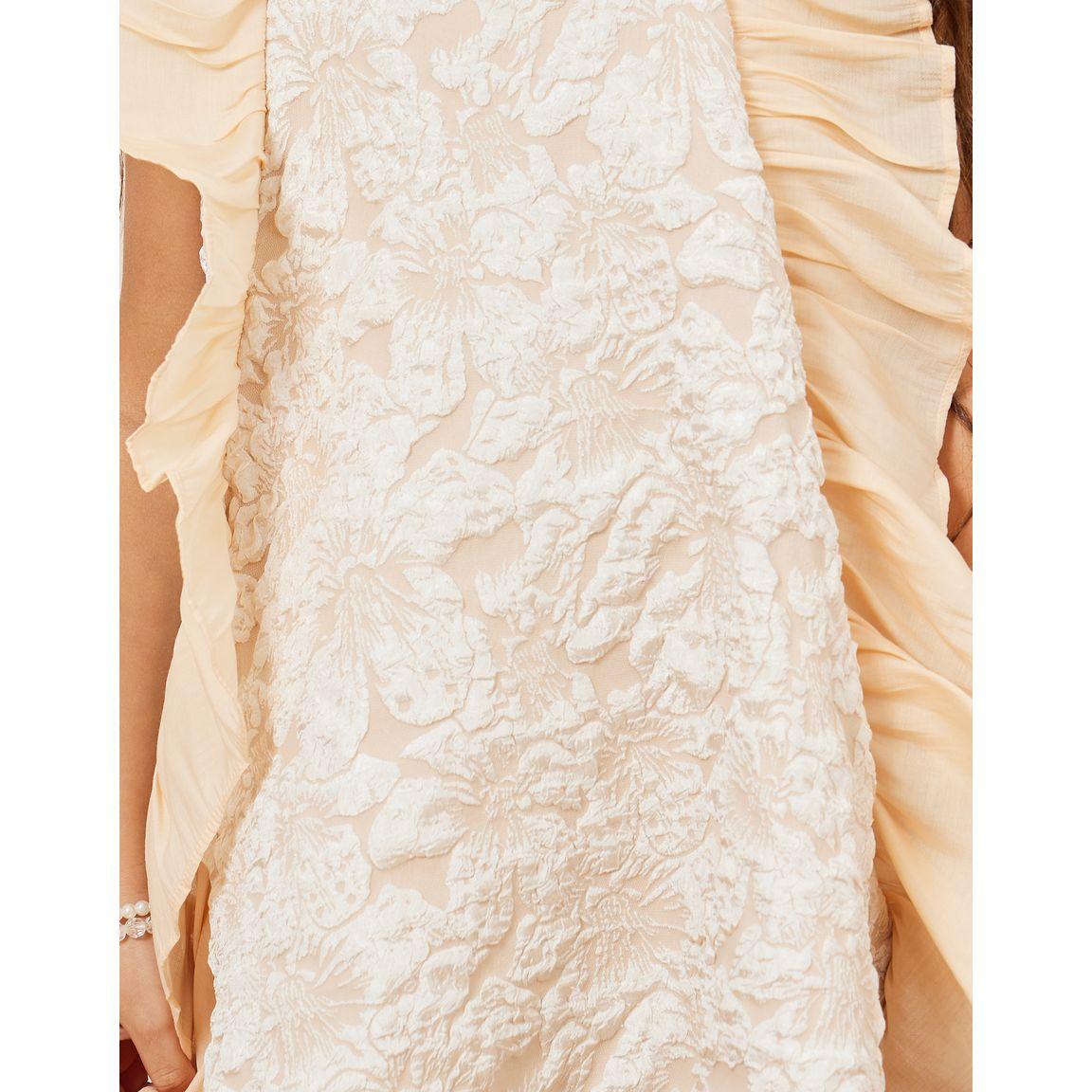 Styli Ruffle Floral Embossed A-Line Dress-girls-clothing-dressesandjumpsuits-image-3