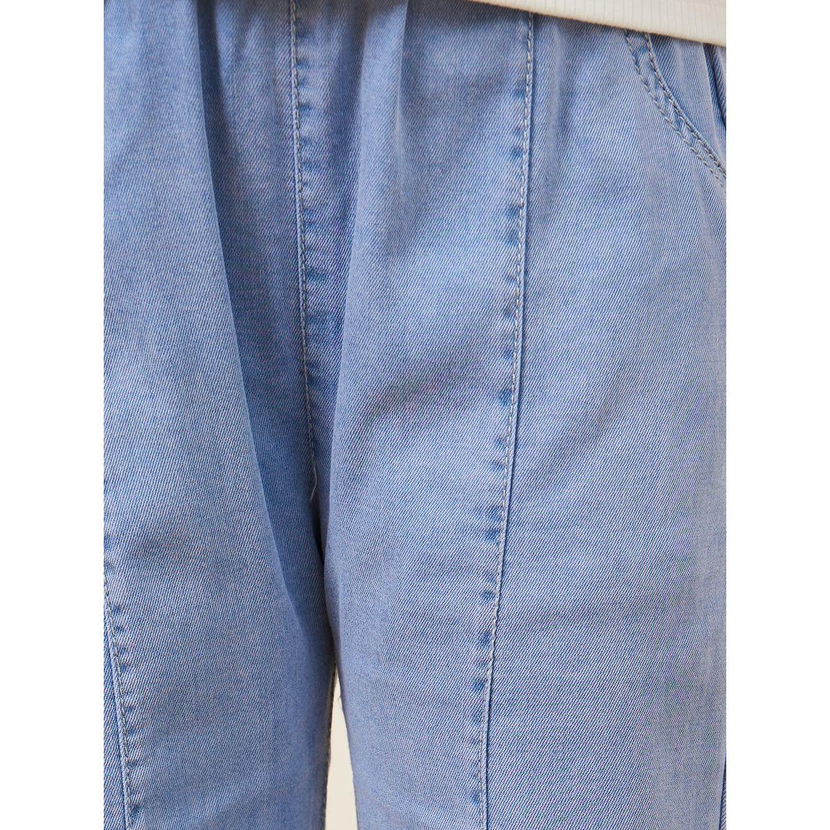 Styli Bow Patched Slit Detail Pants-girls-clothing-bottoms-trousers-image-3