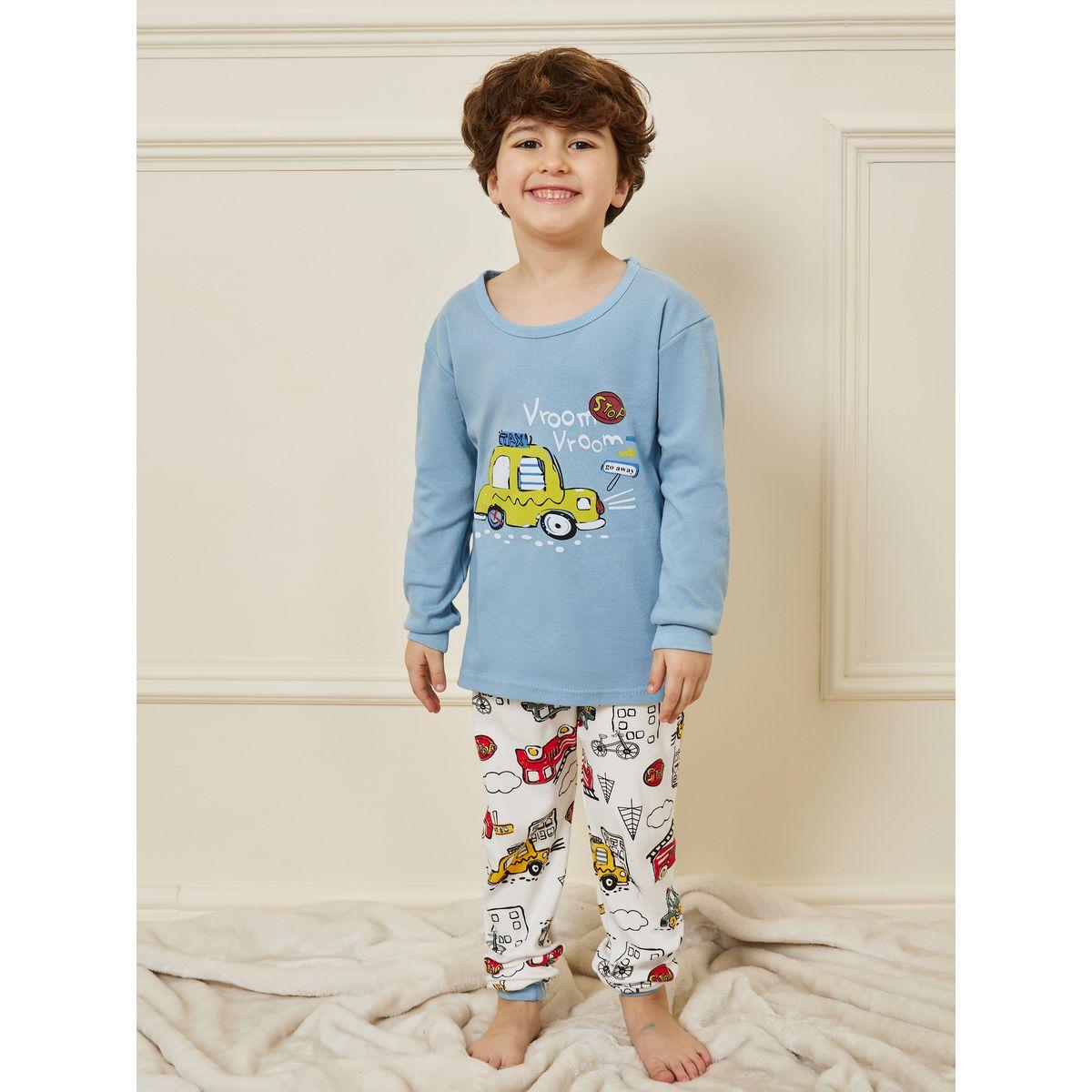 طقم بيجاما من ( تيشيرت + بنطال )-boys-clothing-nightwear-image-1