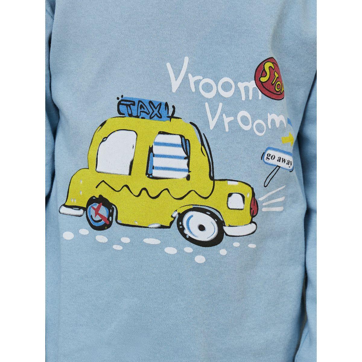 Styli Graphic Printed T-Shirt & Pyjama Set-boys-clothing-nightwear-image-2