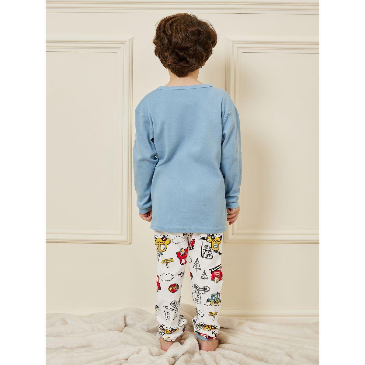 طقم بيجاما من ( تيشيرت + بنطال )-boys-clothing-nightwear-image-4