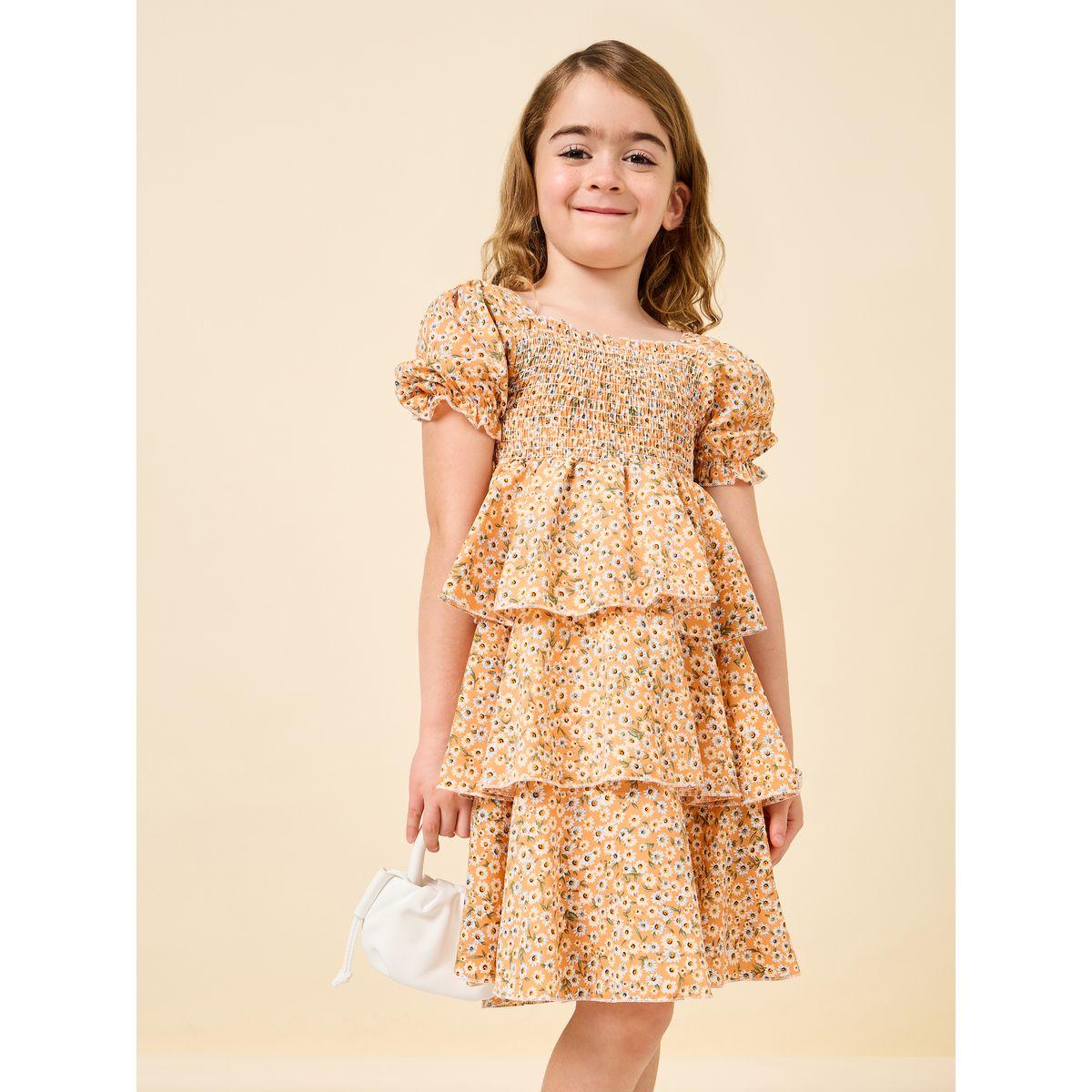 Styli Floral Printed Layered Dress-girls-clothing-dressesandjumpsuits-image-2