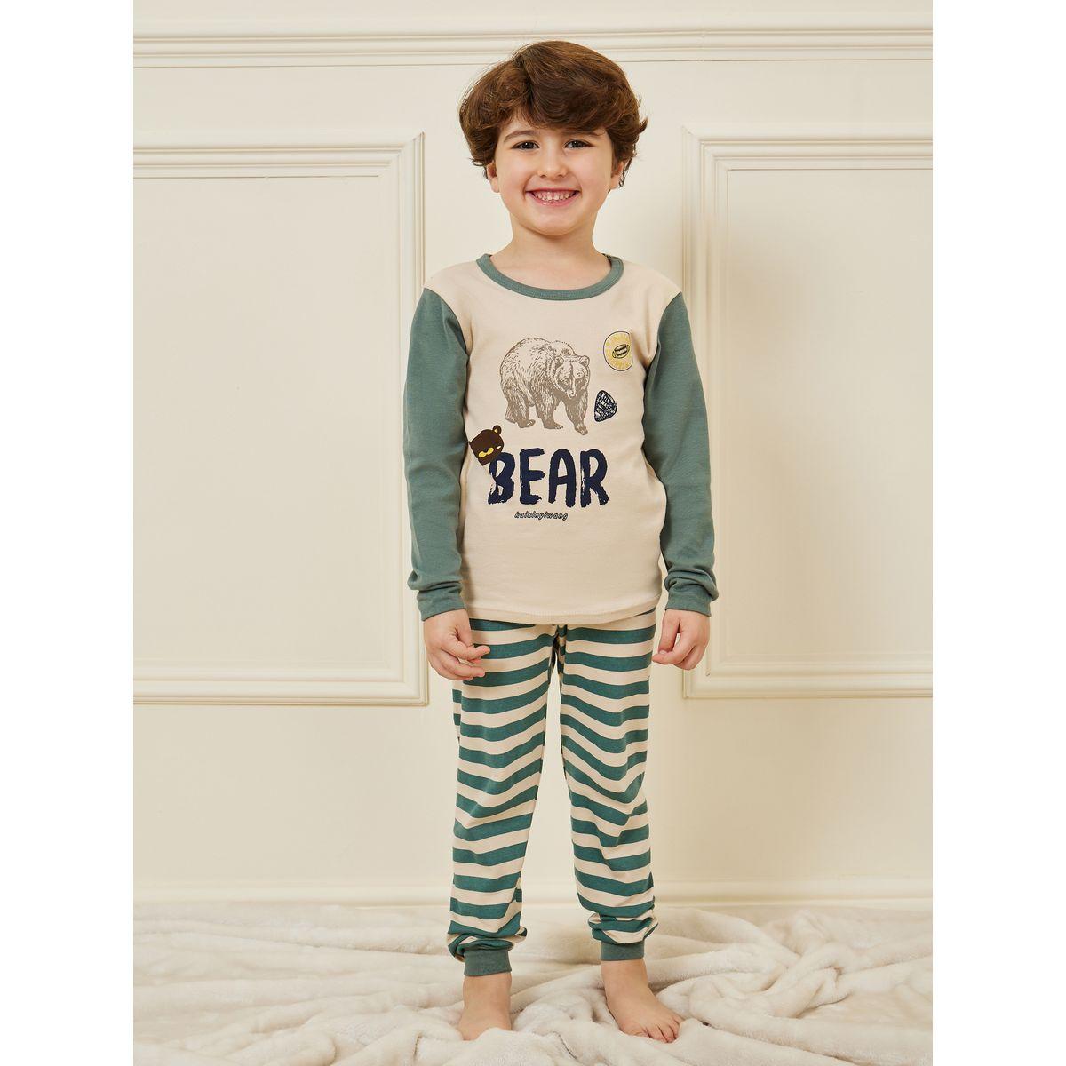 طقم بيجاما من ( تيشيرت + بنطال )-boys-clothing-nightwear-image-1