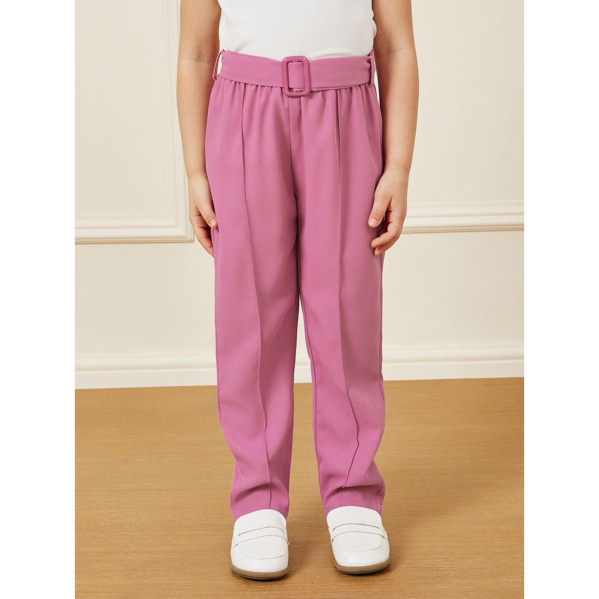 Styli Set of 3 - Solid Cami Top, Lapel Neck Jacket & Belted Pants-girls-clothing-setsandcoords-image-5