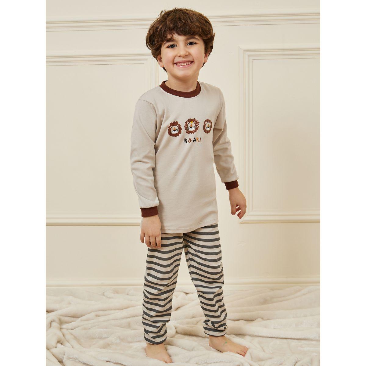 طقم بيجاما من ( تيشيرت + بنطال )-boys-clothing-nightwear-image-1