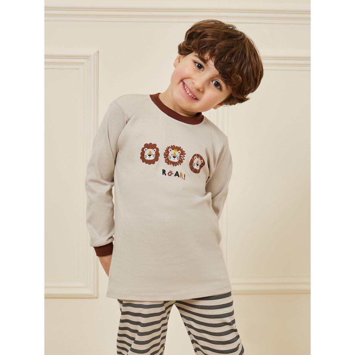 طقم بيجاما من ( تيشيرت + بنطال )-boys-clothing-nightwear-image-2