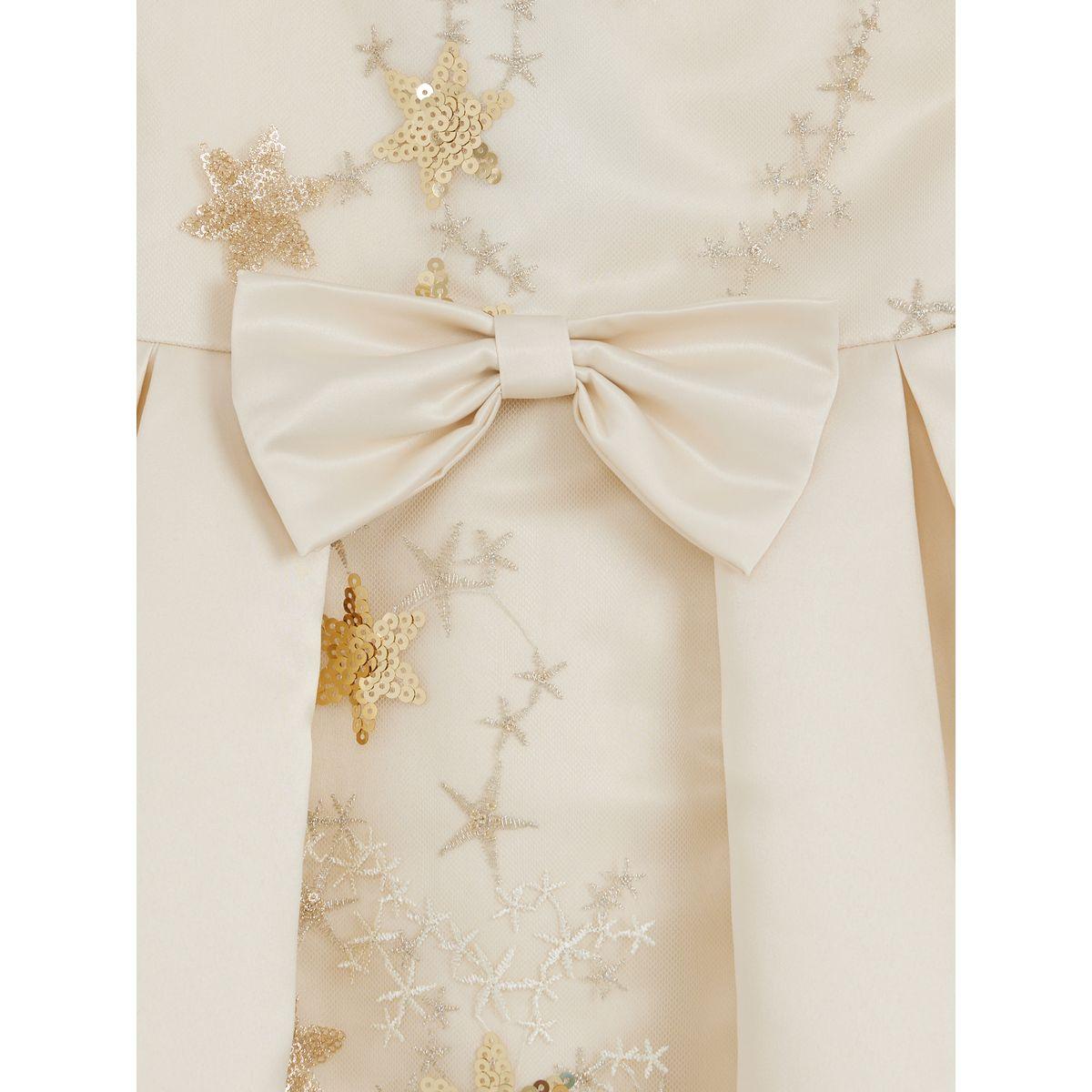 Styli All Over Star Embellished Bow Front Layered Detail Dress-girls-clothing-dressesandjumpsuits-image-6