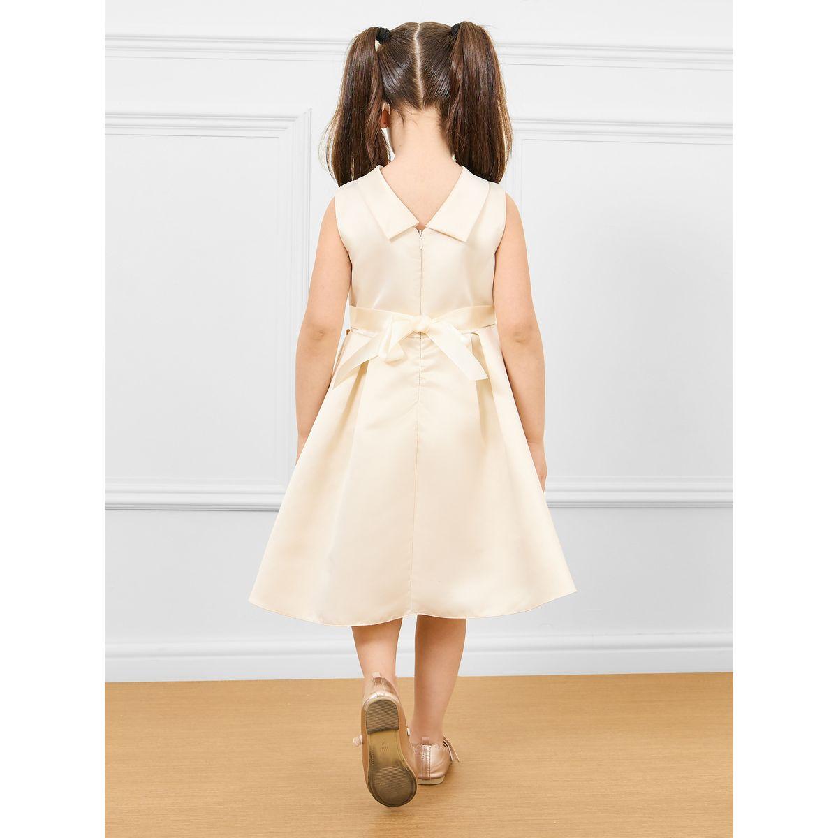 Styli All Over Star Embellished Bow Front Layered Detail Dress-girls-clothing-dressesandjumpsuits-image-4
