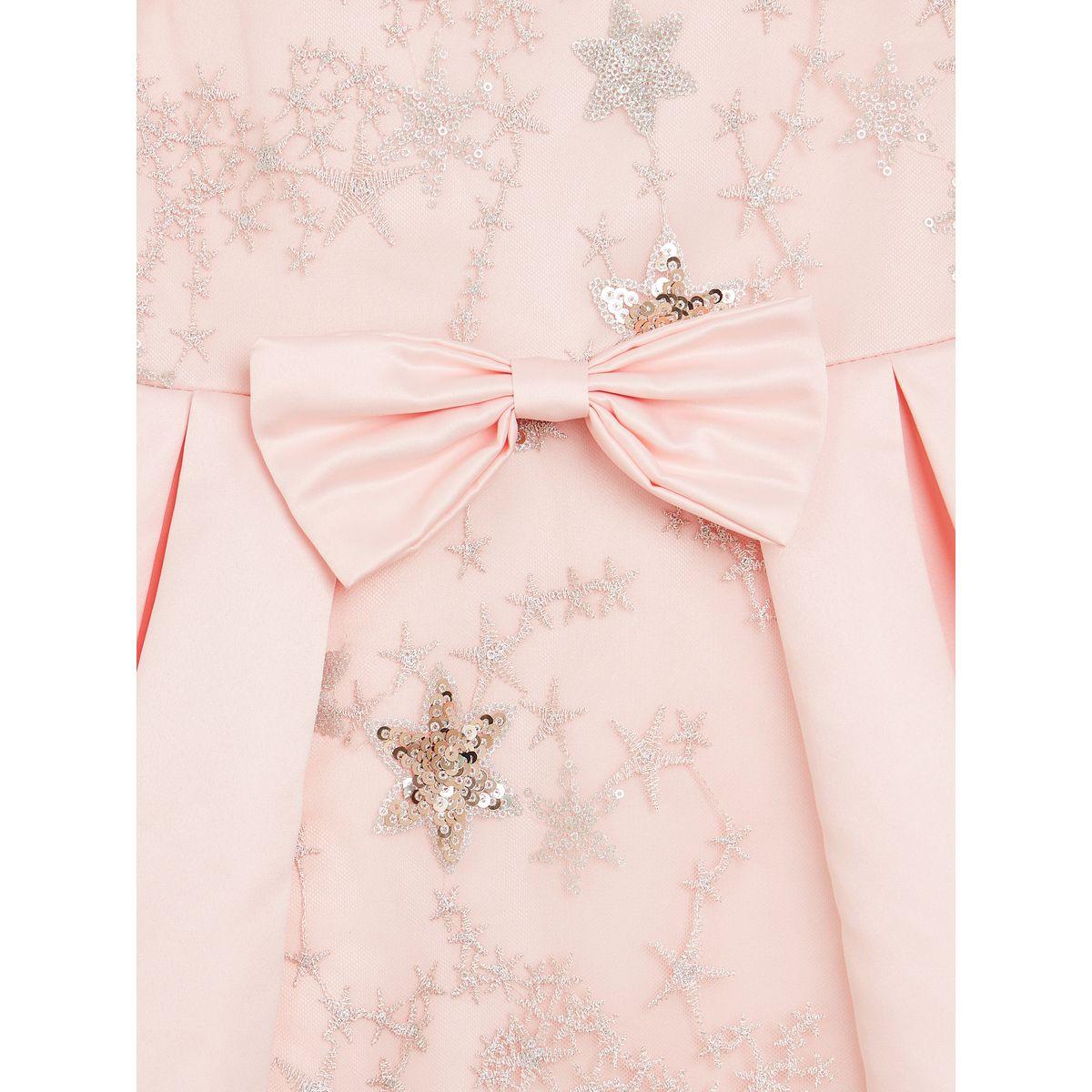 Styli All Over Star Embellished Bow Front Layered Detail Dress-girls-clothing-dressesandjumpsuits-image-6