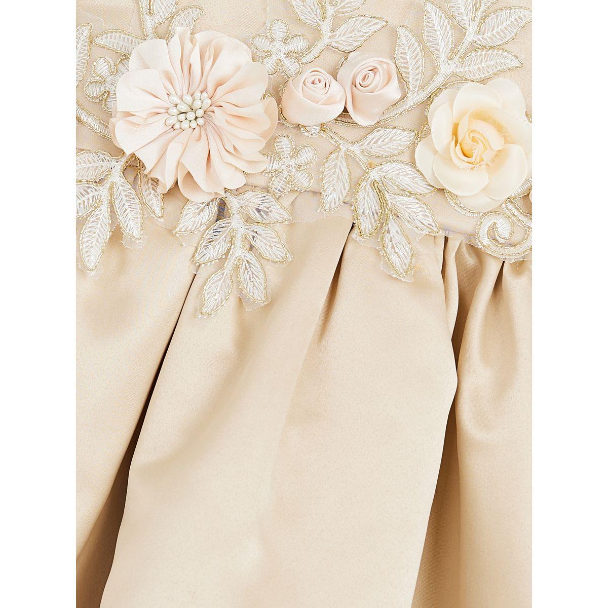 Styli Applique Detail Mesh Insert High Low Hem Dress-girls-clothing-dressesandjumpsuits-image-6