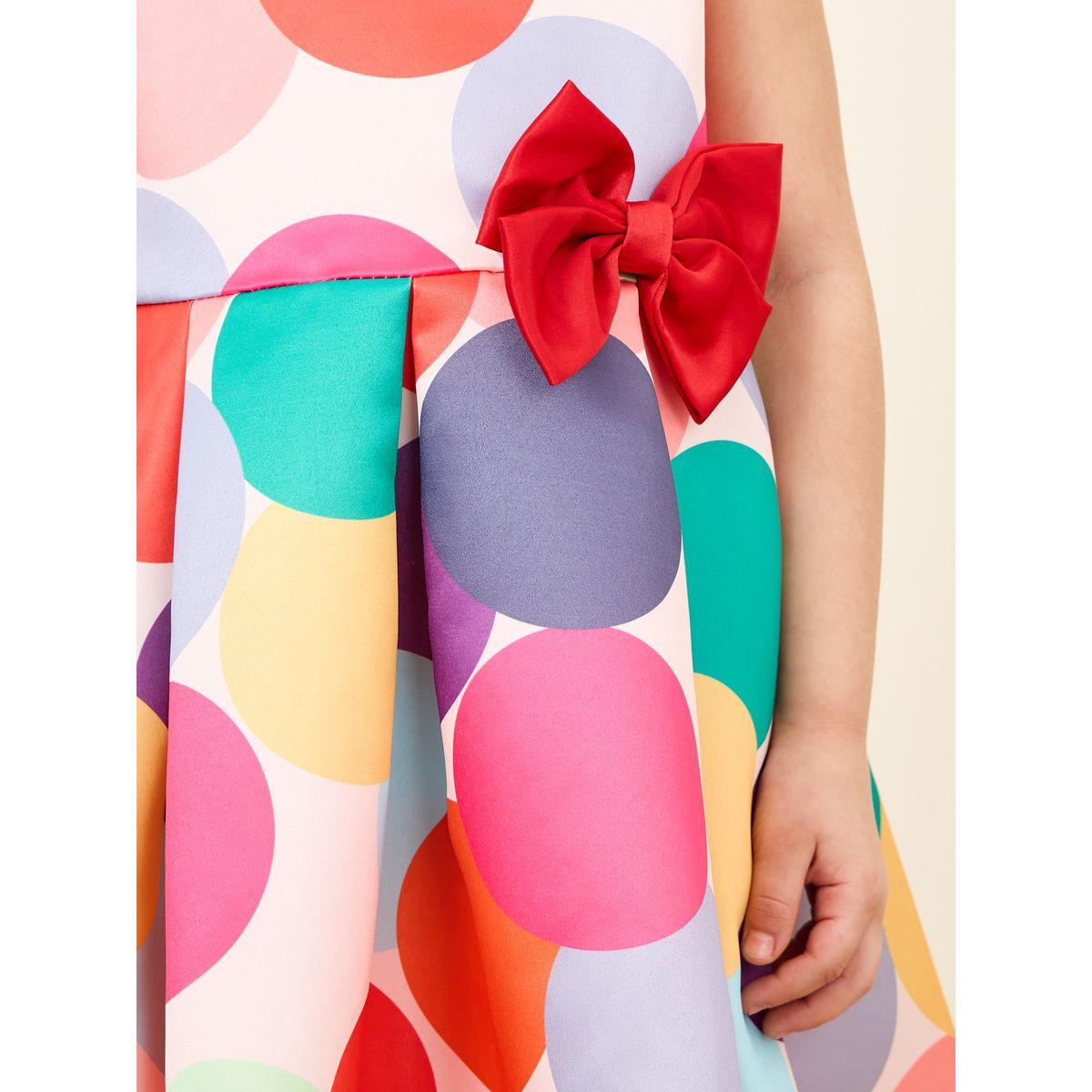 Styli All Over Print Bow Front Sleeveless Dress-girls-clothing-dressesandjumpsuits-image-3