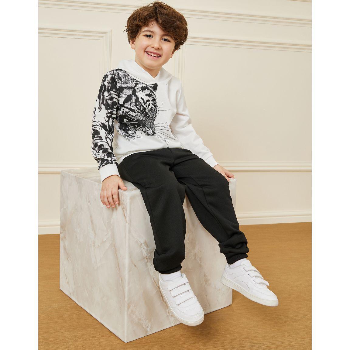 Styli Tiger Graphic Print Hoodie & Jogger Set-boys-clothing-setsandcoords-image-1