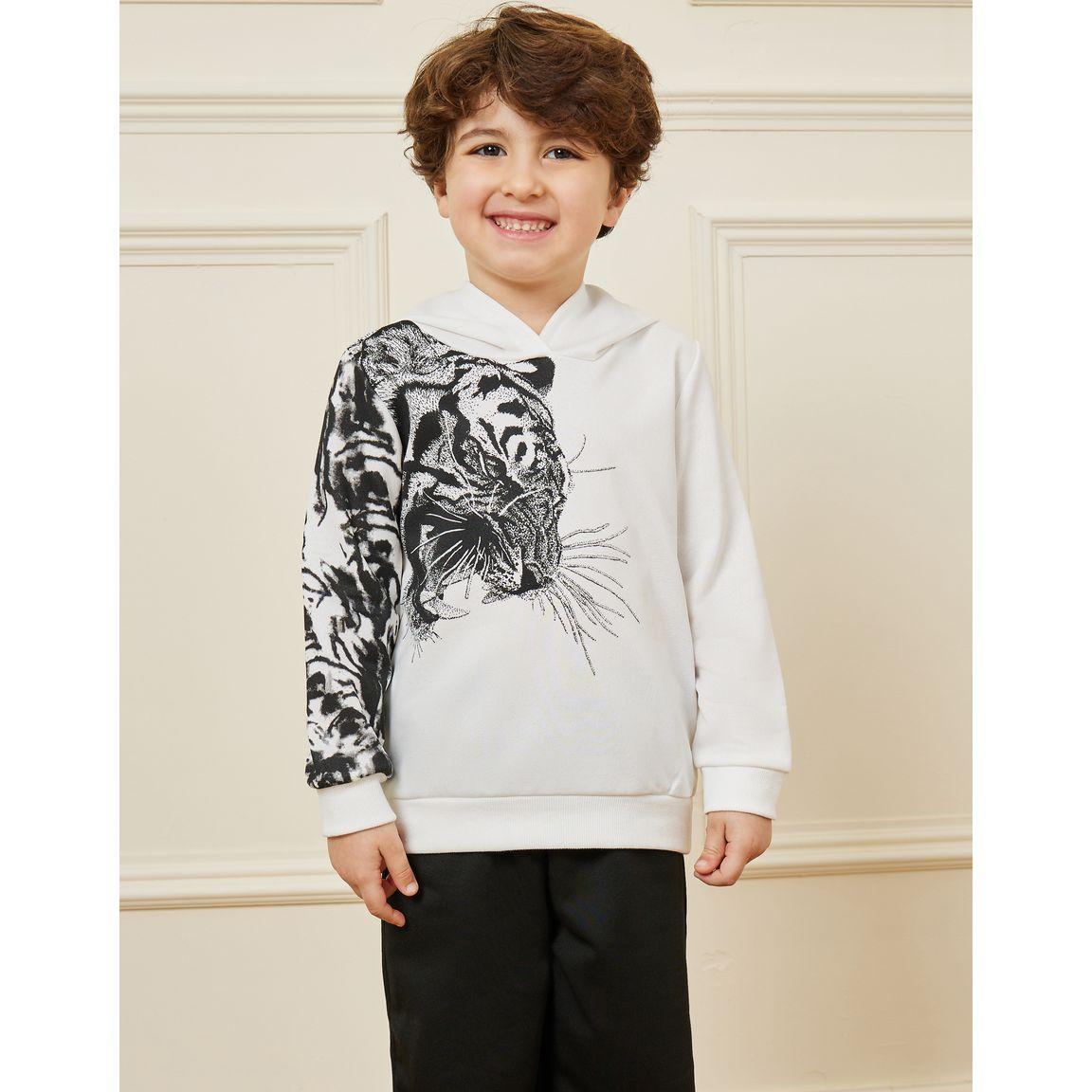 Styli Tiger Graphic Print Hoodie & Jogger Set-boys-clothing-setsandcoords-image-2