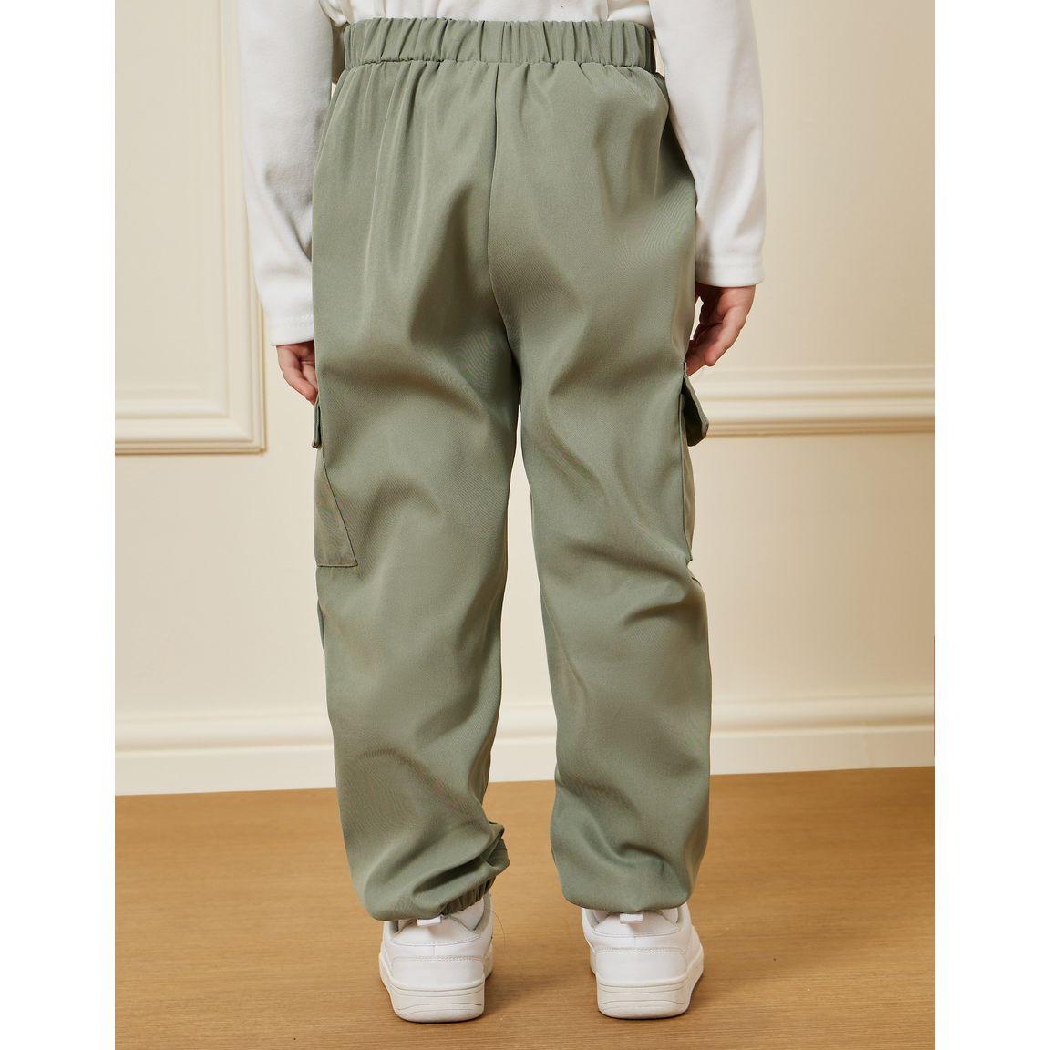 Styli Solid Cargo Pants with Pockets-boys-clothing-bottoms-trousers-image-4