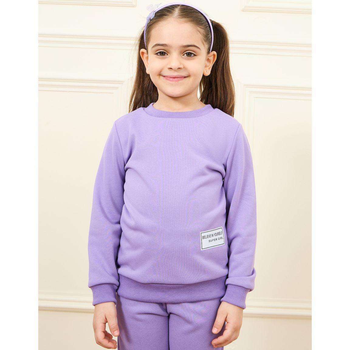 مجموعة من ( جوغر + سويت شيرت )-girls-clothing-setsandcoords-image-2