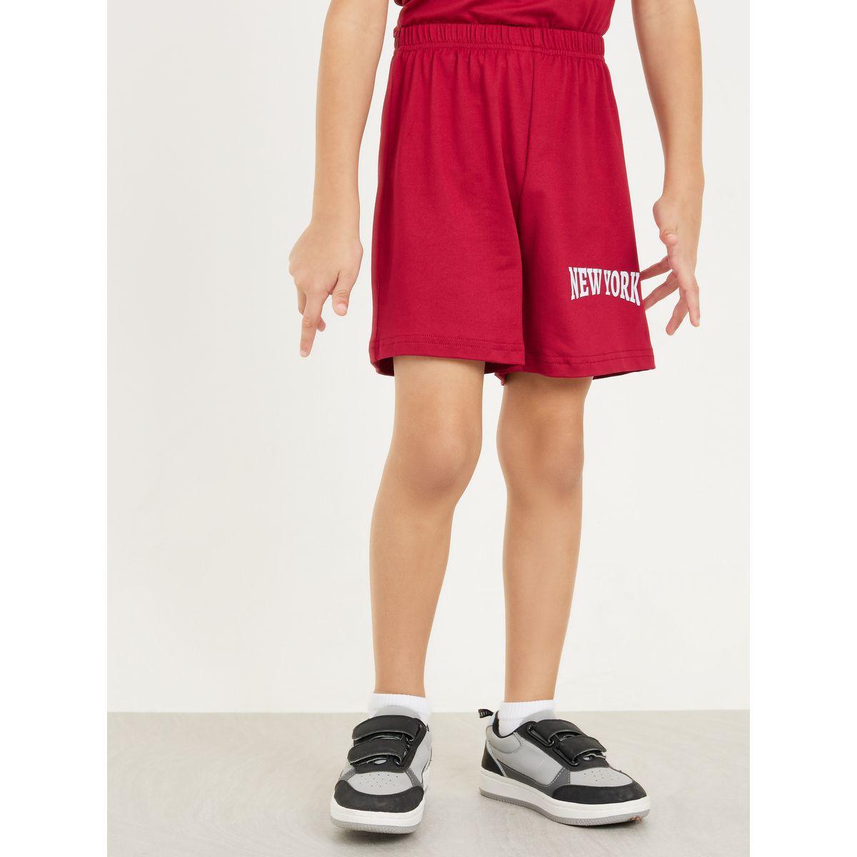 Styli Printed Short Sleeve T-Shirt & Shorts Set-boys-clothing-setsandcoords-image-4