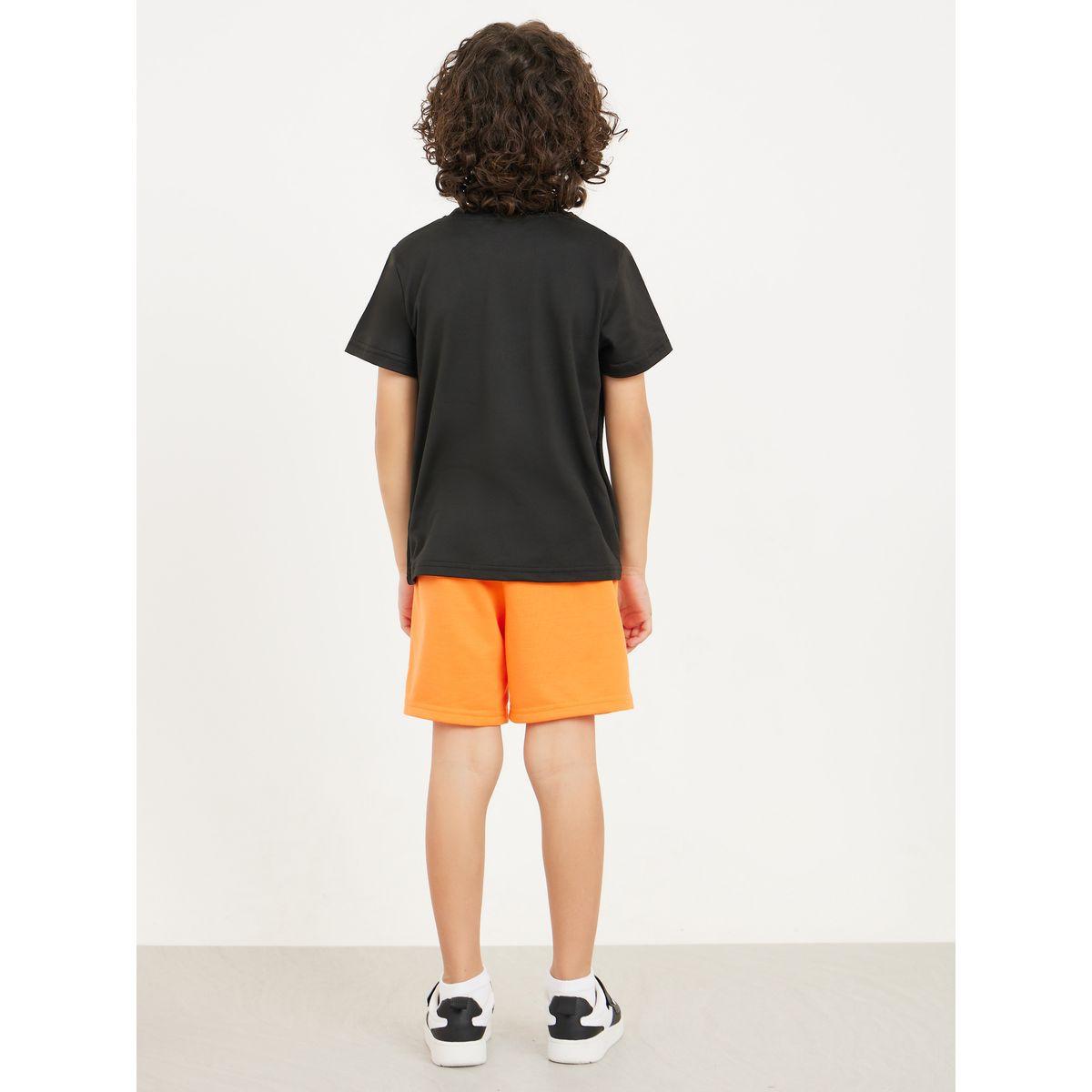 Styli Patch Detail T-Shirt & Short Set-boys-clothing-setsandcoords-image-6