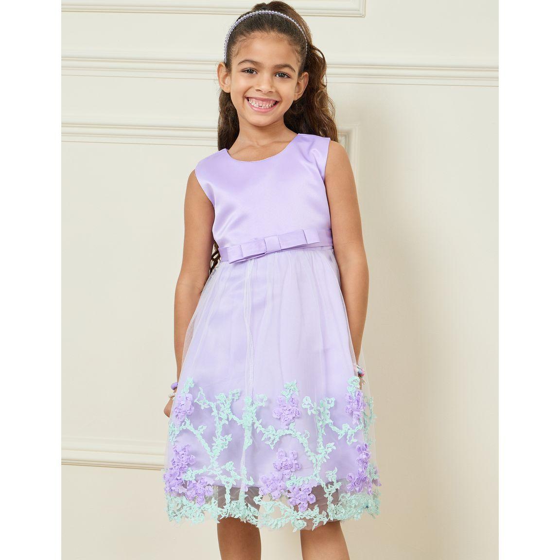 فستان مزين بزهور وتفاصيل شبكية-girls-clothing-dressesandjumpsuits-image-2