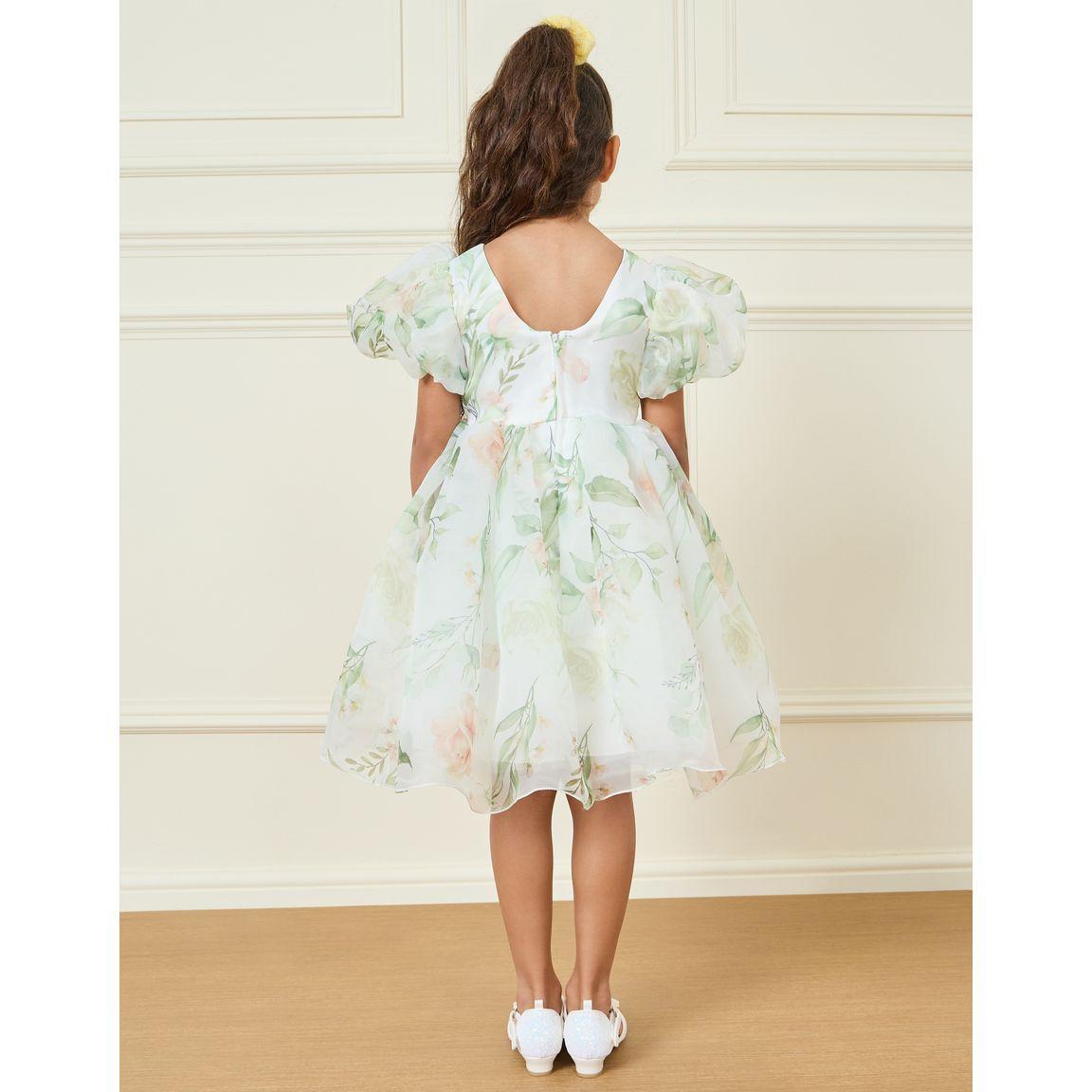 Styli Floral Print Organza A-Line Dress-girls-clothing-dressesandjumpsuits-image-4