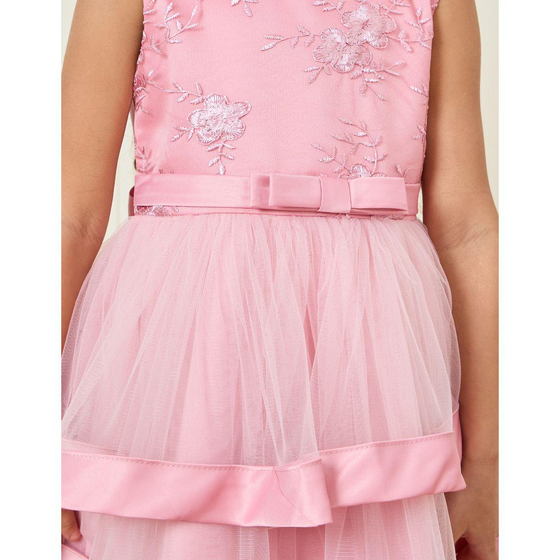 Styli Embroidered Mesh Ruffle Layered Satin Dress-girls-clothing-dressesandjumpsuits-image-3