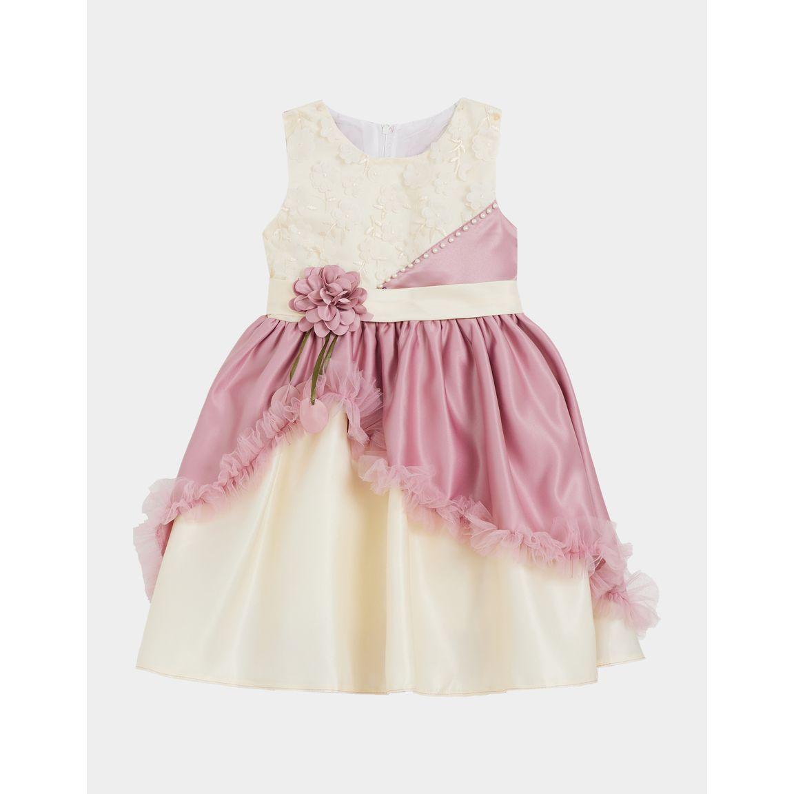فستان بنمط كتل الالوان وتفاصيل كشكش-girls-clothing-dressesandjumpsuits-image-5