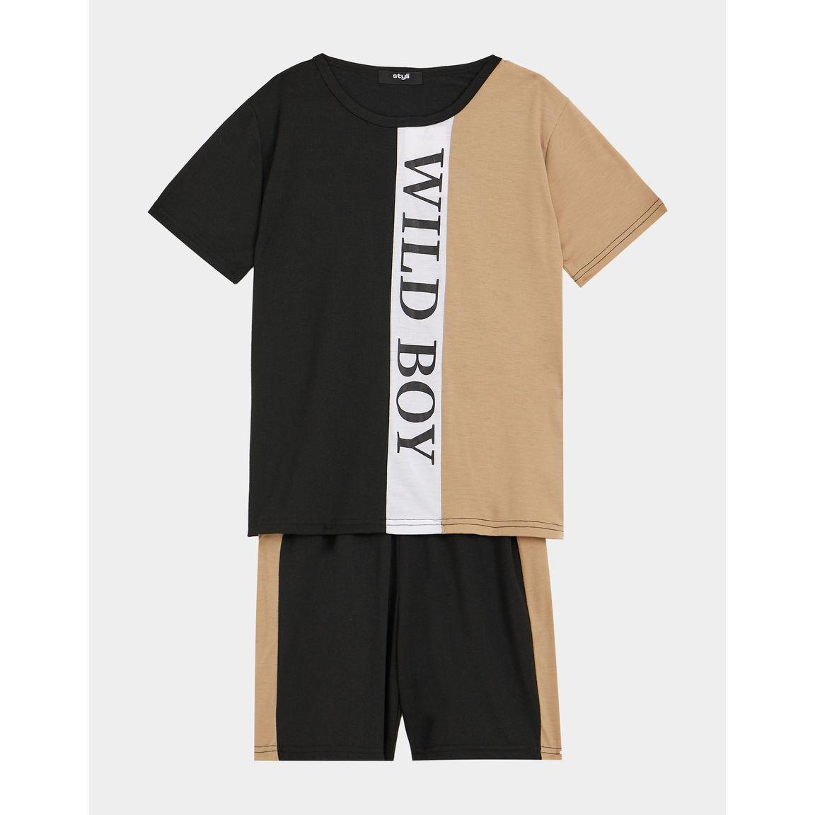 مجموعة من شورت وتيشيرت بنمط كتل الالوان-boys-clothing-setsandcoords-image-1