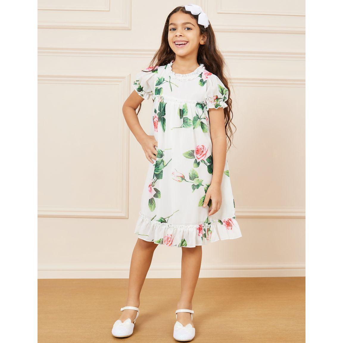 Styli All Over Floral Print Smock Chiffon Dress-girls-clothing-dressesandjumpsuits-image-1