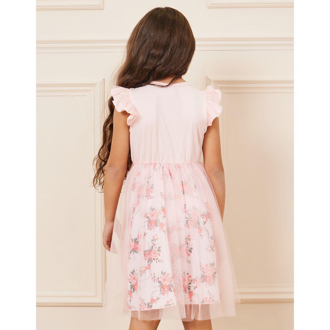 فستان بتفاصيل شبكية واكمام كشكش-girls-clothing-dressesandjumpsuits-image-4