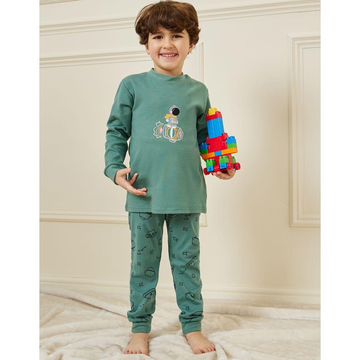 Styli Graphic Print T-Shirt & Pyjama Set-boys-clothing-nightwear-image-1