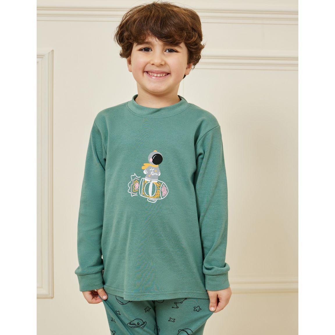 Styli Graphic Print T-Shirt & Pyjama Set-boys-clothing-nightwear-image-3
