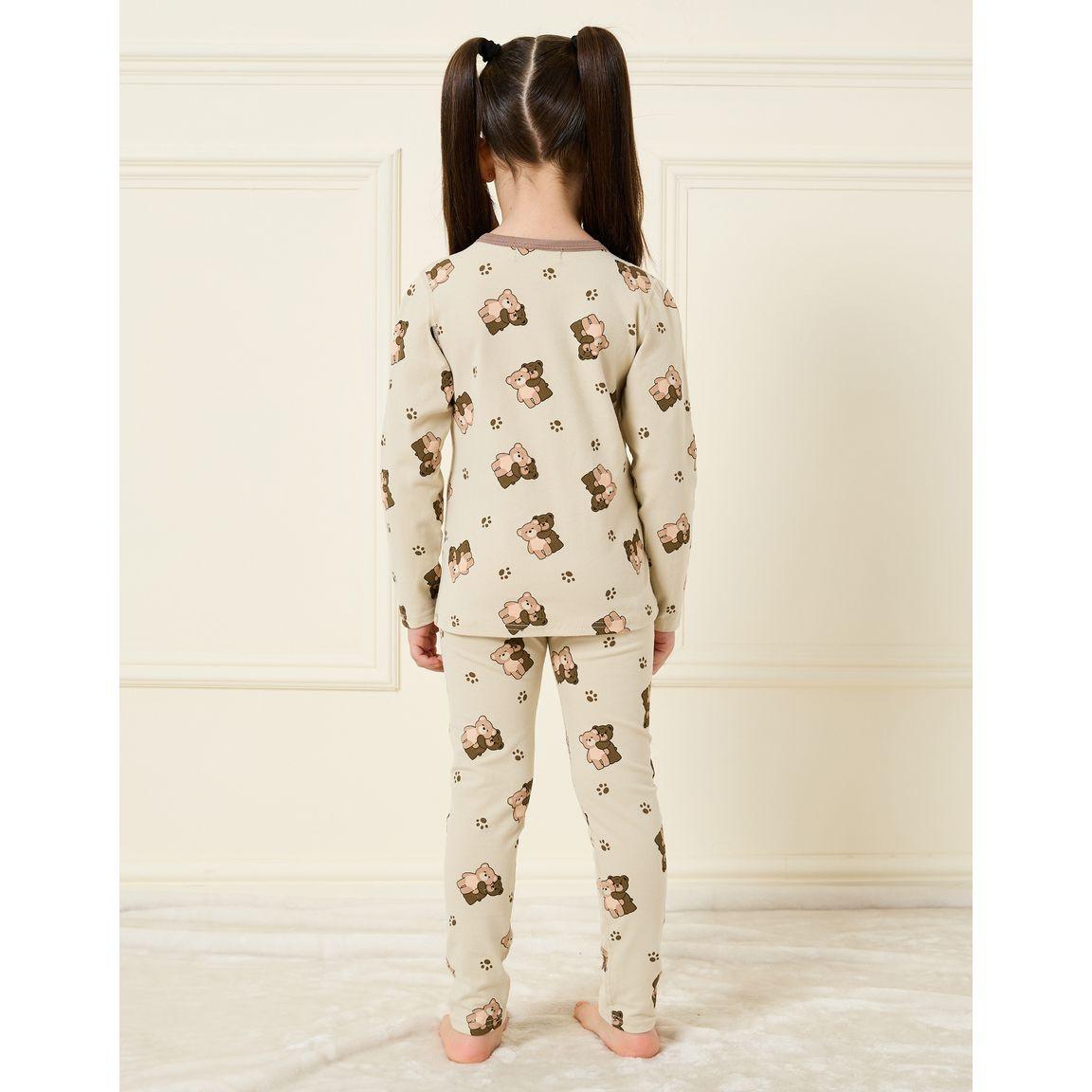 طقم بيجاما من ( بنطال + تيشيرت )-girls-clothing-nightwear-image-5