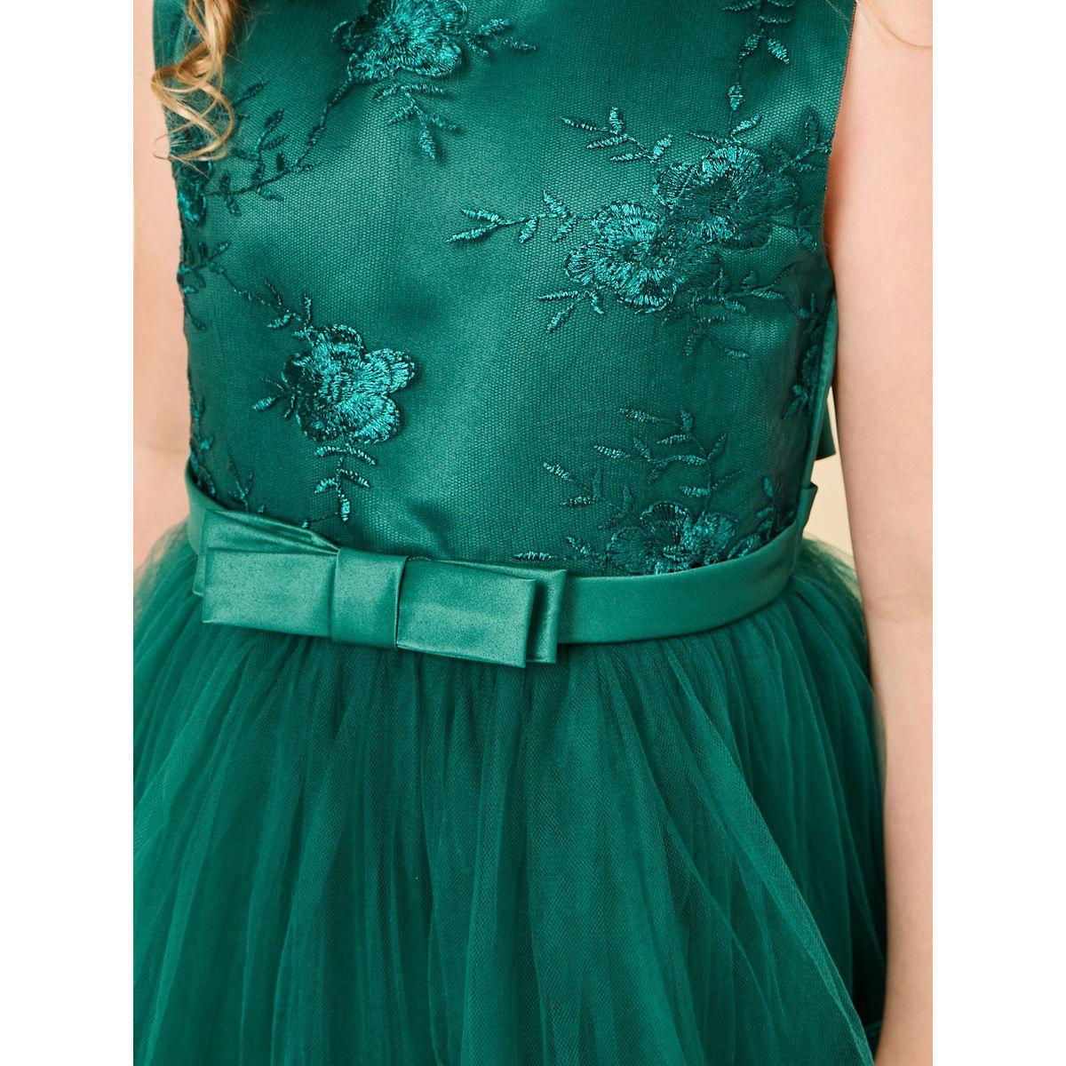 Styli Embroidered Panel Layered Mesh Dress-girls-clothing-dressesandjumpsuits-image-3