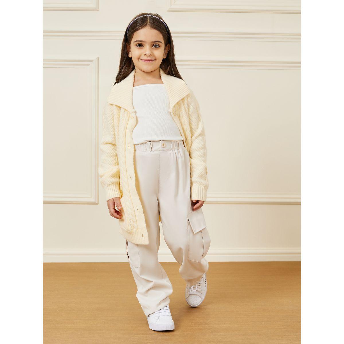 بنطال كارجو بأرجل واسعة-girls-clothing-bottoms-trousers-image-1