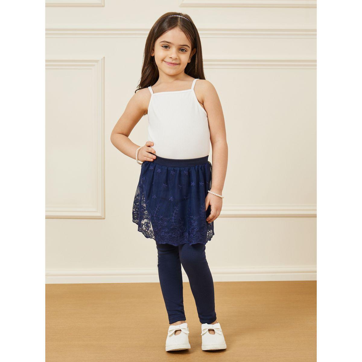 Styli 2 In 1 Legging Lace Skirt-girls-clothing-bottoms-leggings-image-1