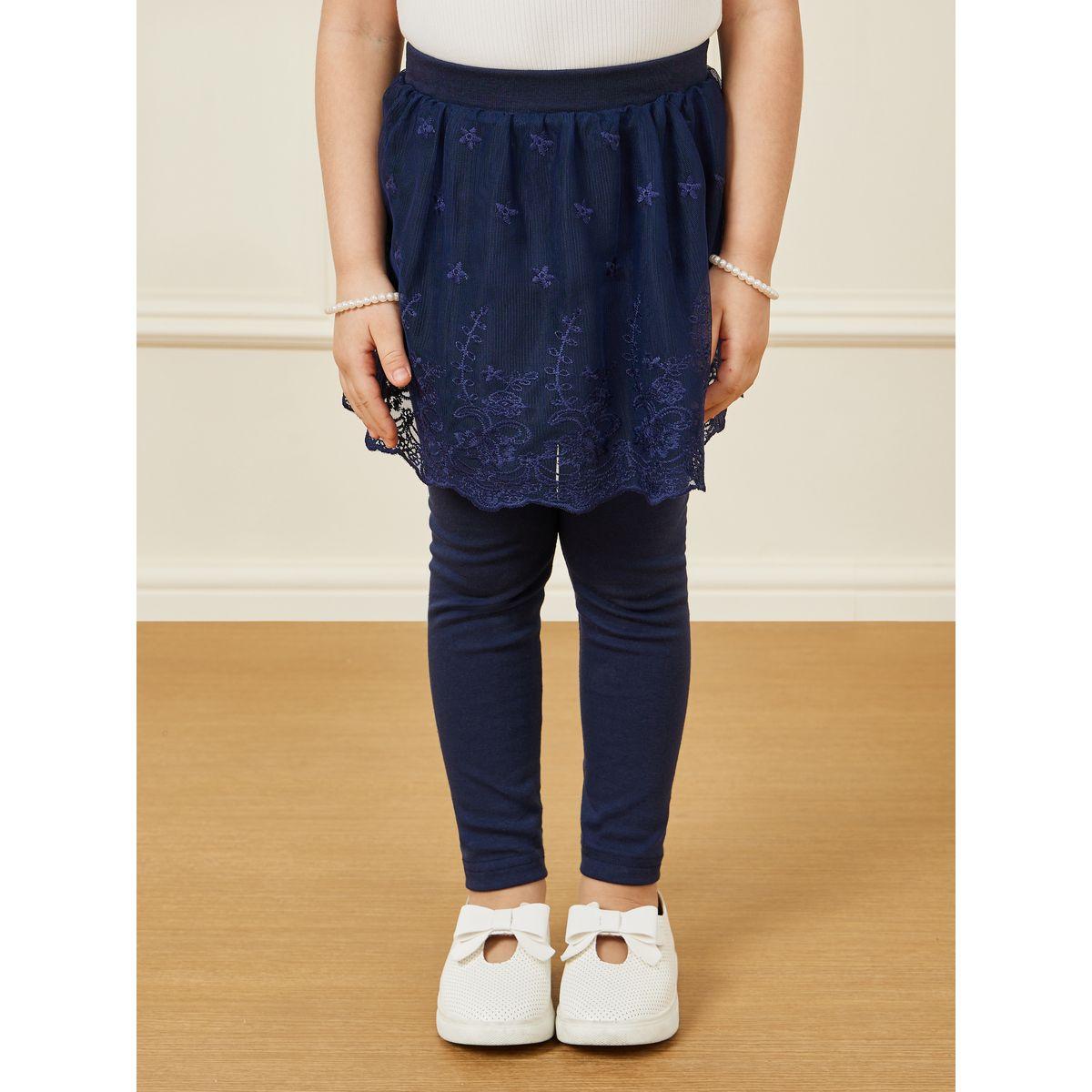 Styli 2 In 1 Legging Lace Skirt-girls-clothing-bottoms-leggings-image-2