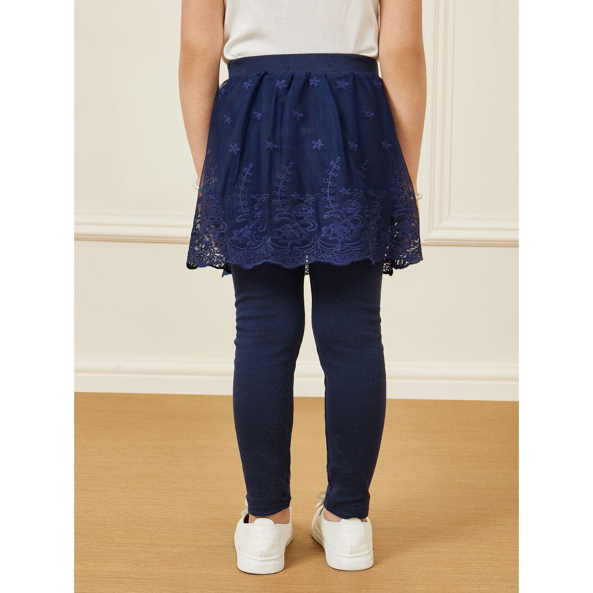 Styli 2 In 1 Legging Lace Skirt-girls-clothing-bottoms-leggings-image-4