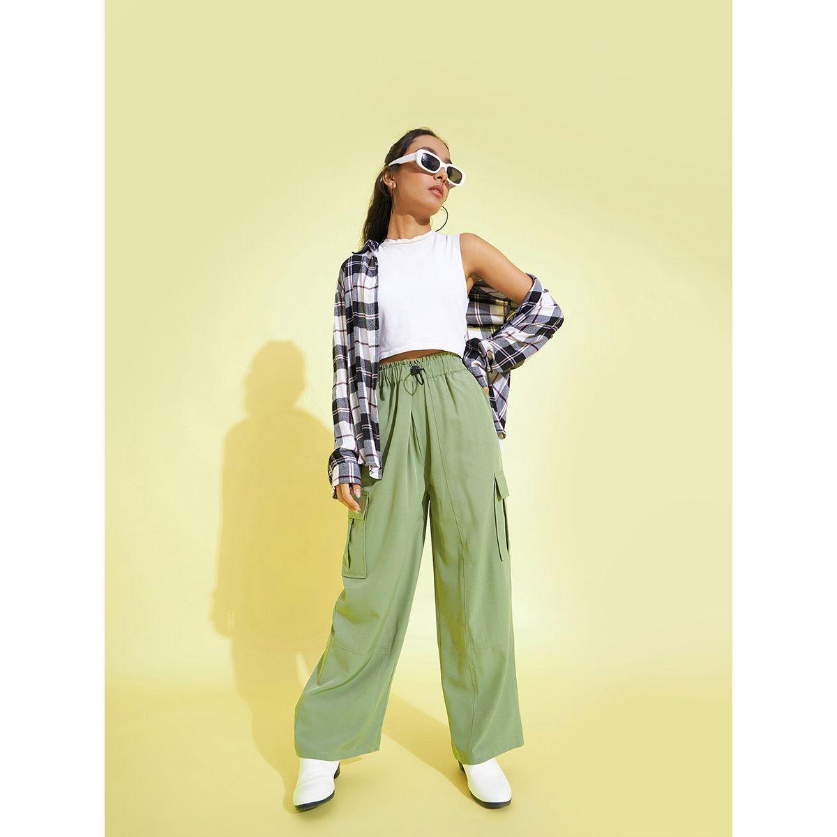 Noh-Voh X Styli  Side Pocket Detail Parachute Cargo Pants-girls-clothing-bottoms-trousers-image-2