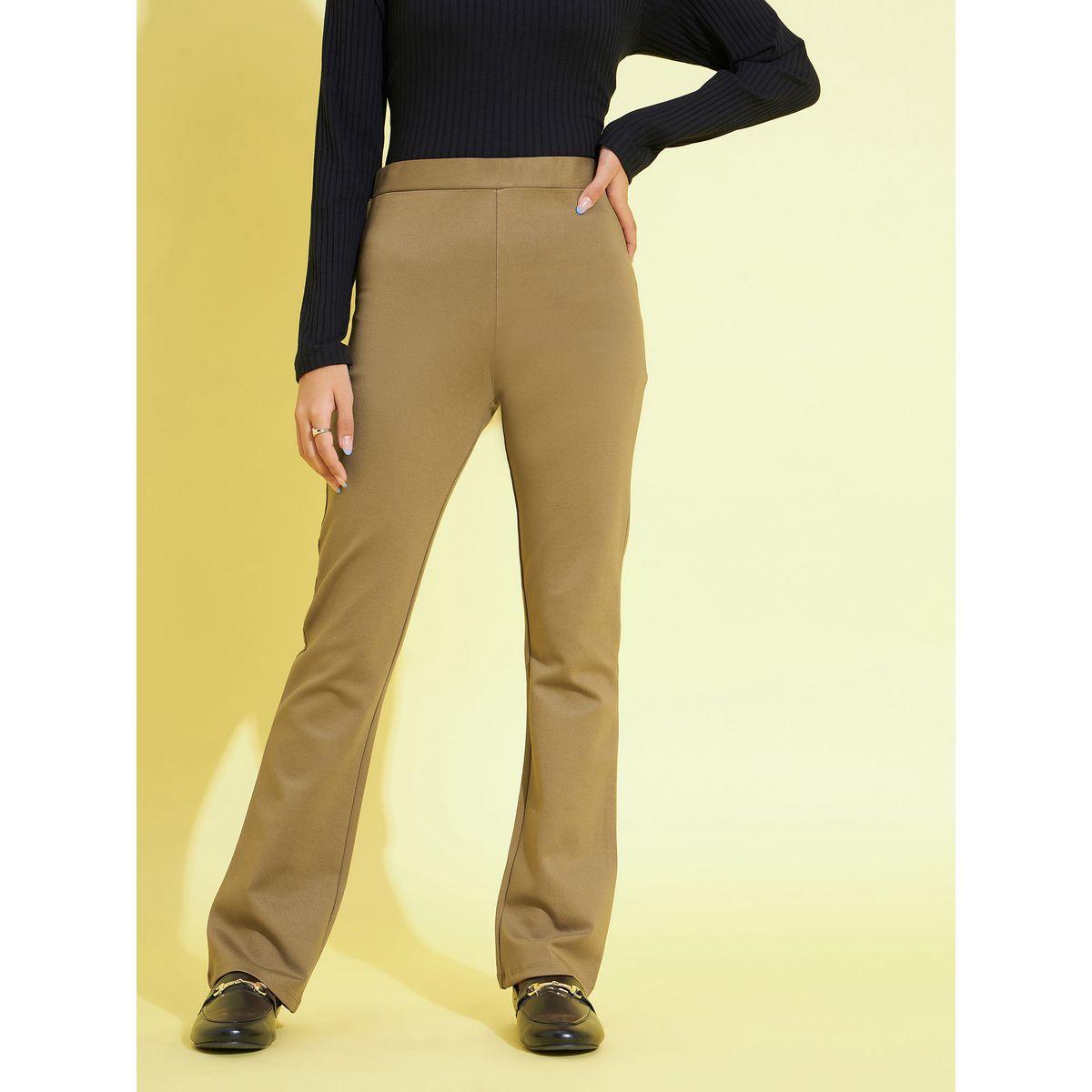 Noh-Voh X Styli  Solid Elasticated Waistband Regular Fit Pants-girls-clothing-bottoms-trousers-image-1