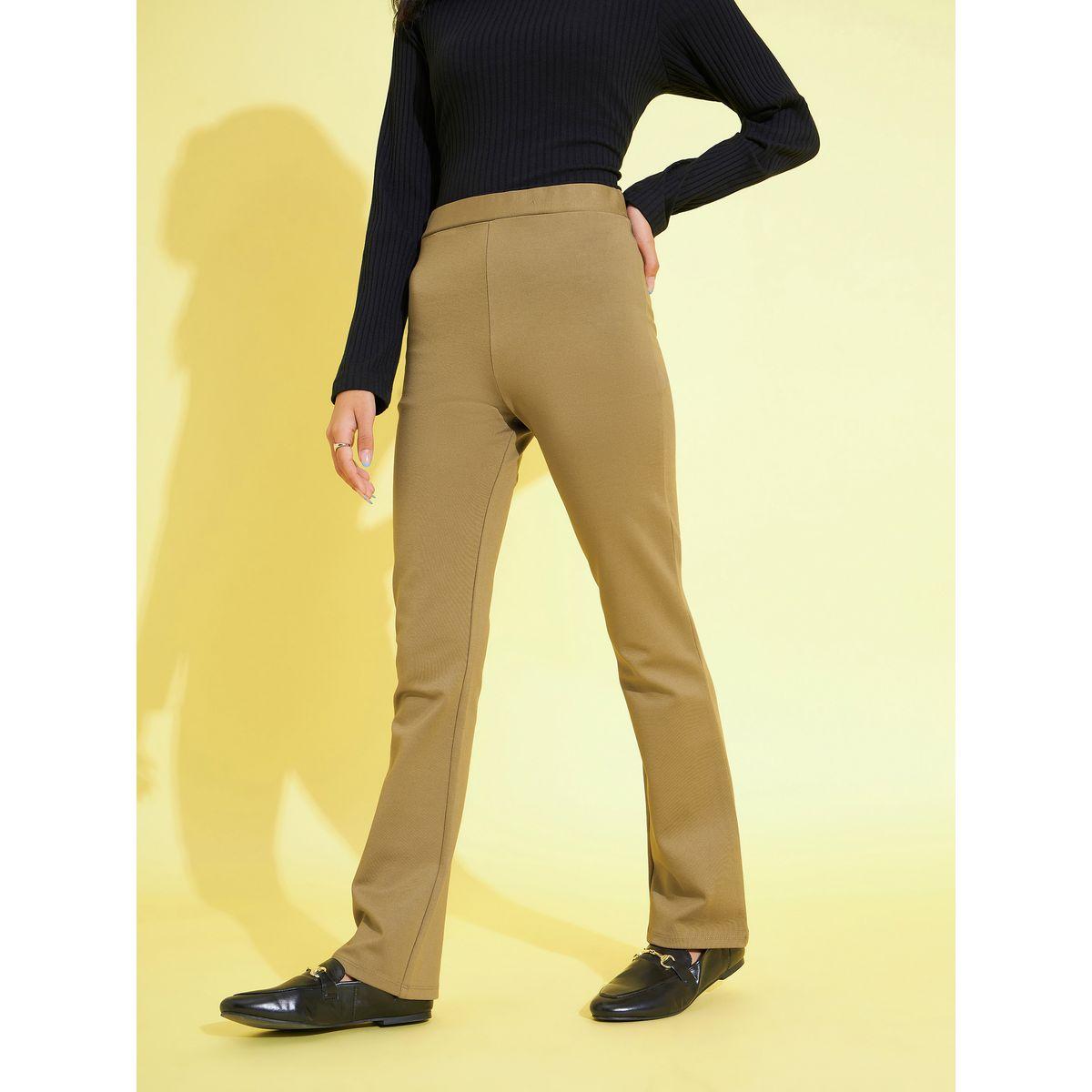 Noh-Voh X Styli  Solid Elasticated Waistband Regular Fit Pants-girls-clothing-bottoms-trousers-image-3