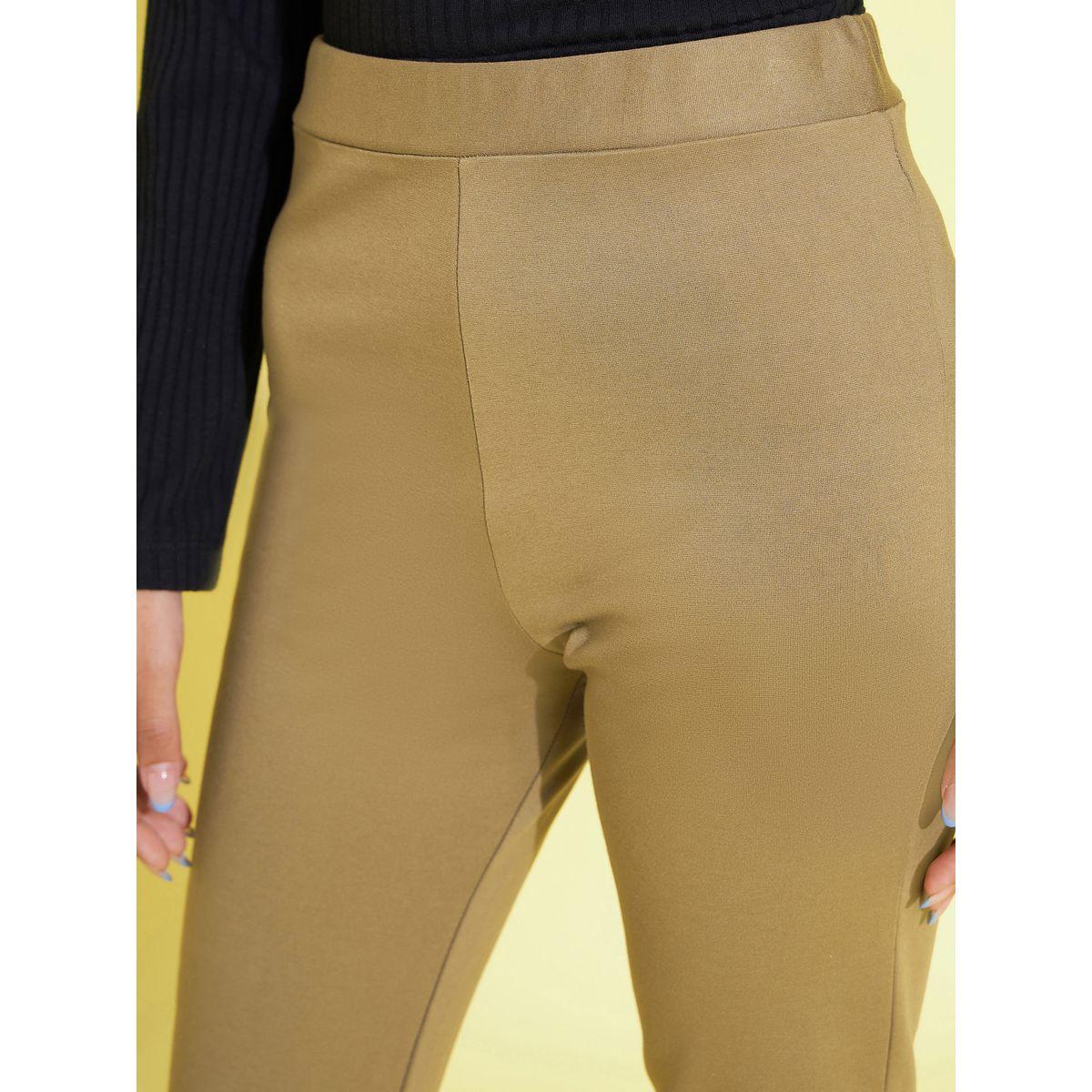Noh-Voh X Styli  Solid Elasticated Waistband Regular Fit Pants-girls-clothing-bottoms-trousers-image-5