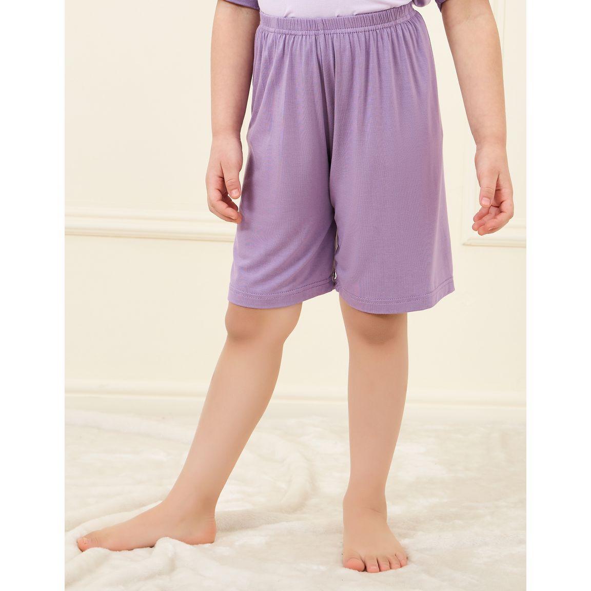 Styli Colorblock T-shirt and Short Set-girls-clothing-nightwear-image-4
