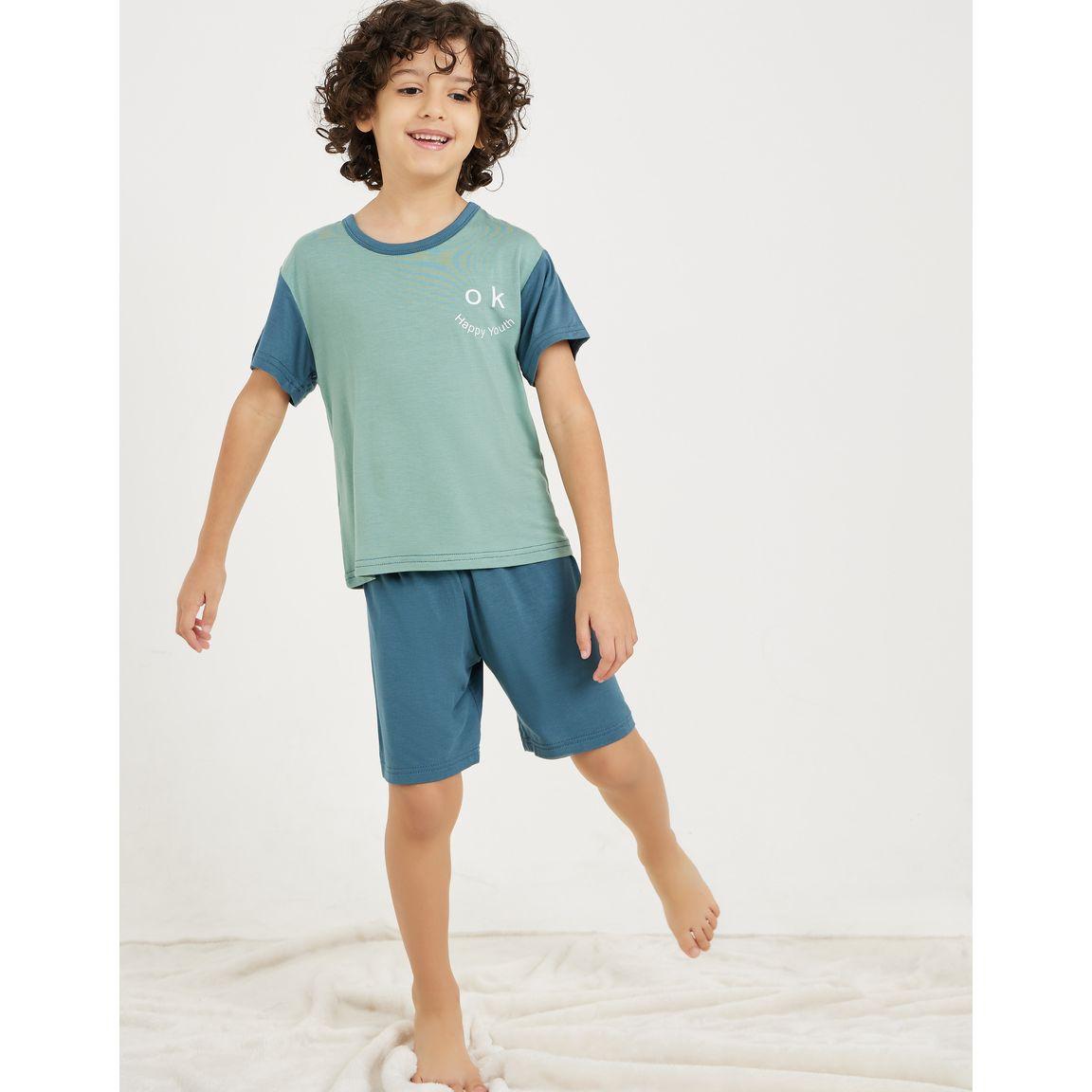 مجموعة من تيشيرت مع شورت-boys-clothing-nightwear-image-1