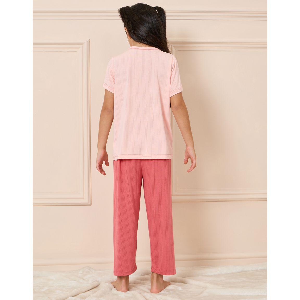 مجموعة من بنطال بيجاما مع تيشيرت-girls-clothing-nightwear-image-4
