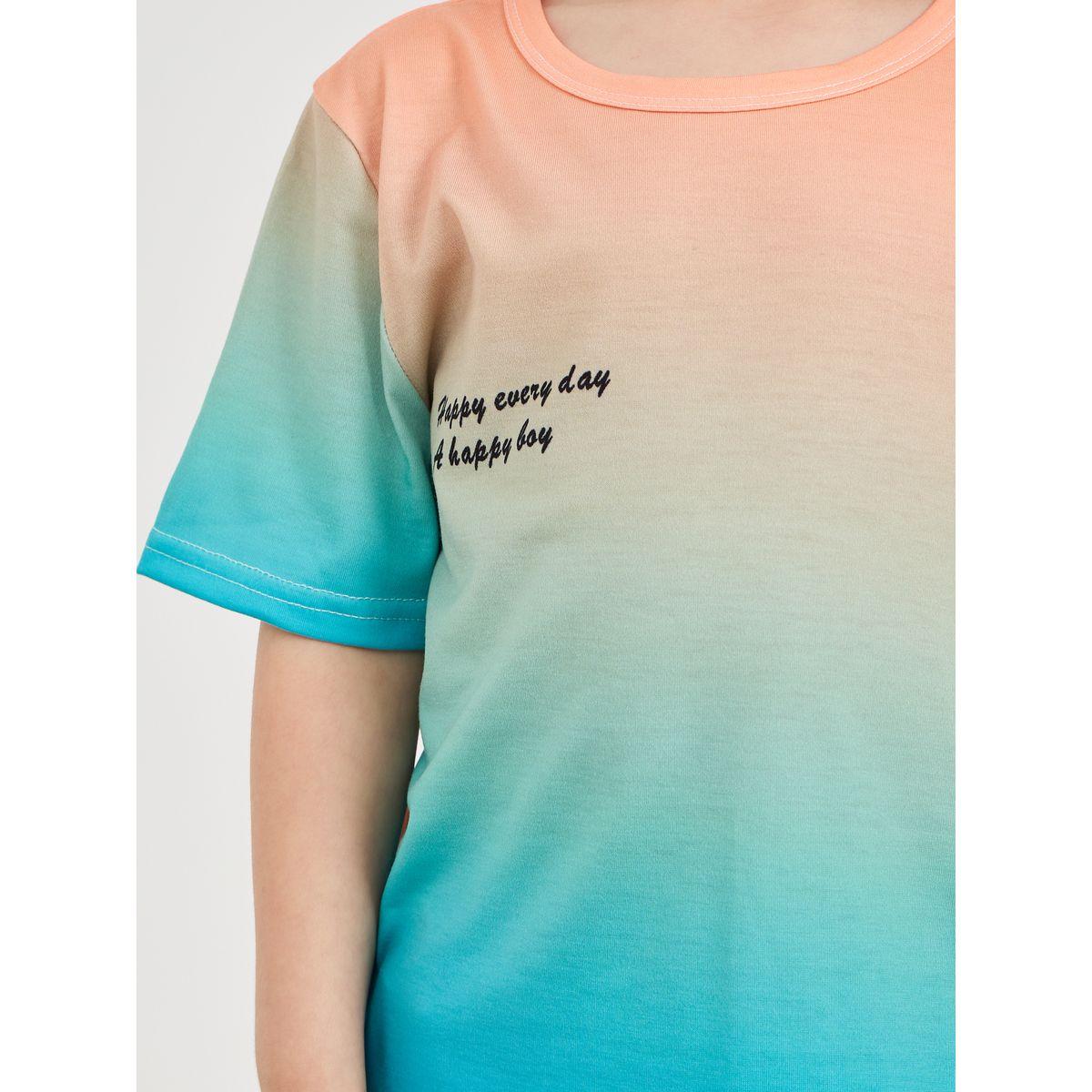 مجموعة من شورت وتيشيرت مطبع بكتابة-boys-clothing-setsandcoords-image-3